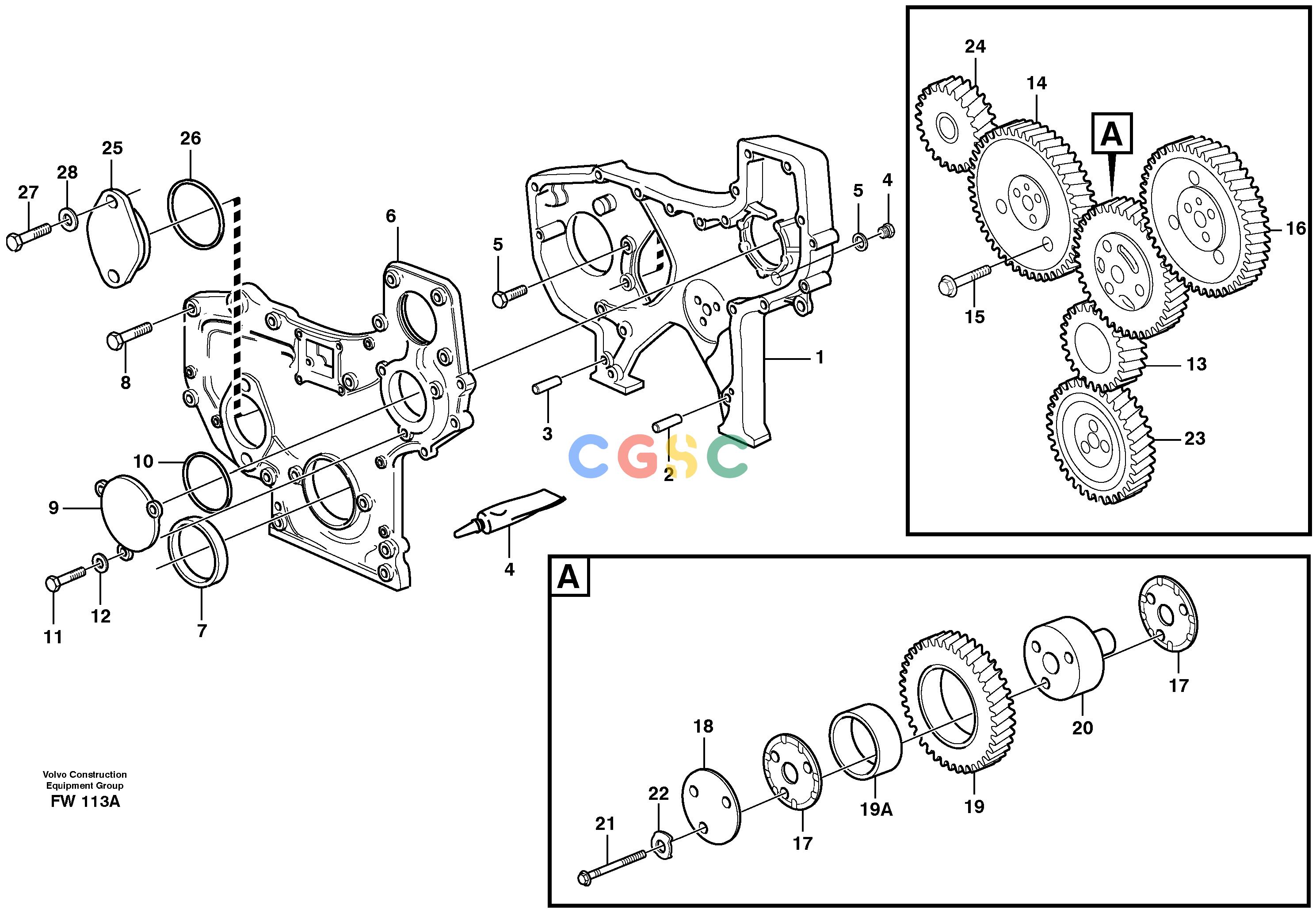 沃尔沃零件查询EC280 Timing gear casing and gearsSER NO 1001- NoneNoneNoneAutodata Volvo online
