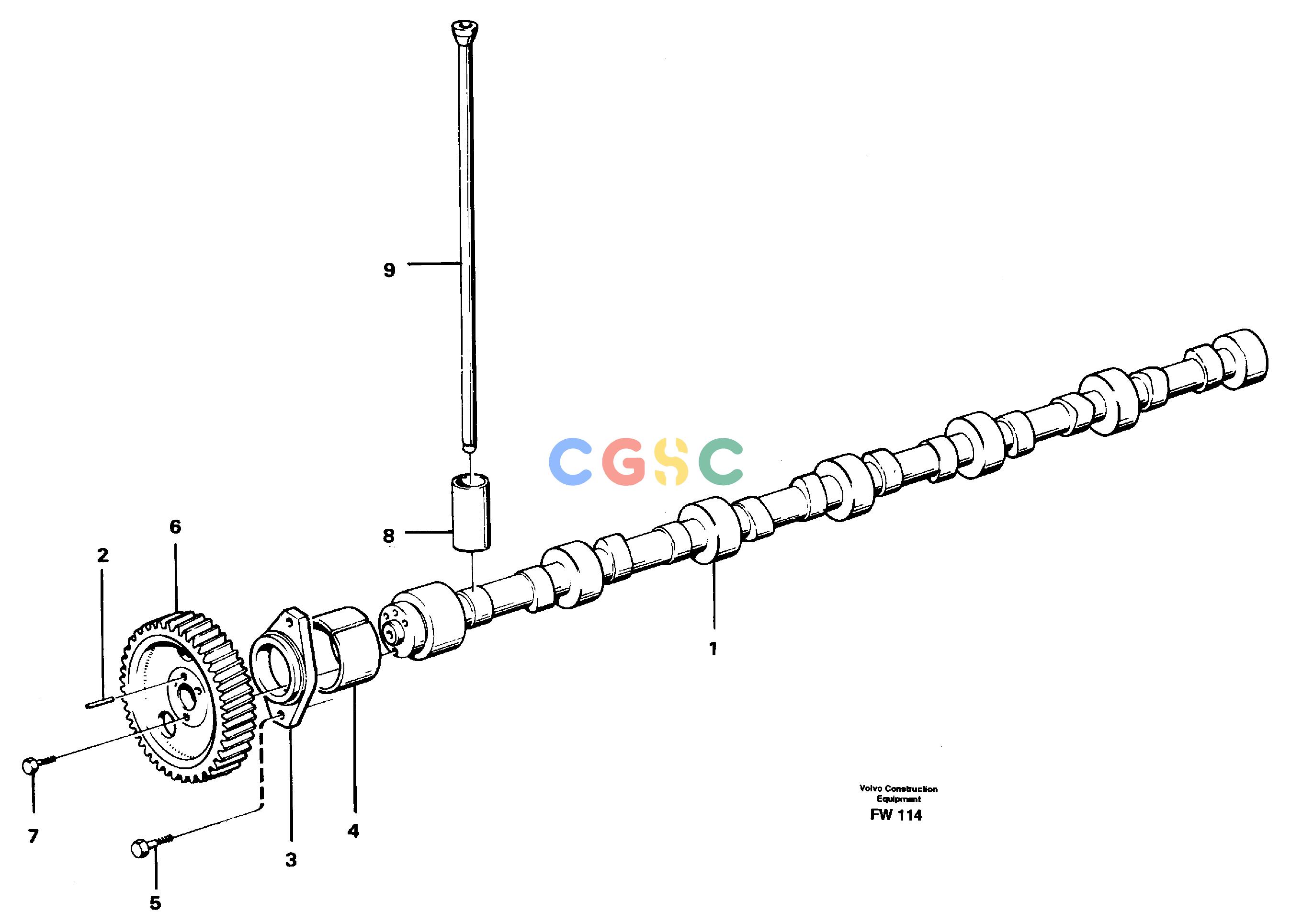 沃尔沃零件查询EC280 CamshaftSER NO 1001-477459-8192784NoneNoneNoneAutodata Volvo online