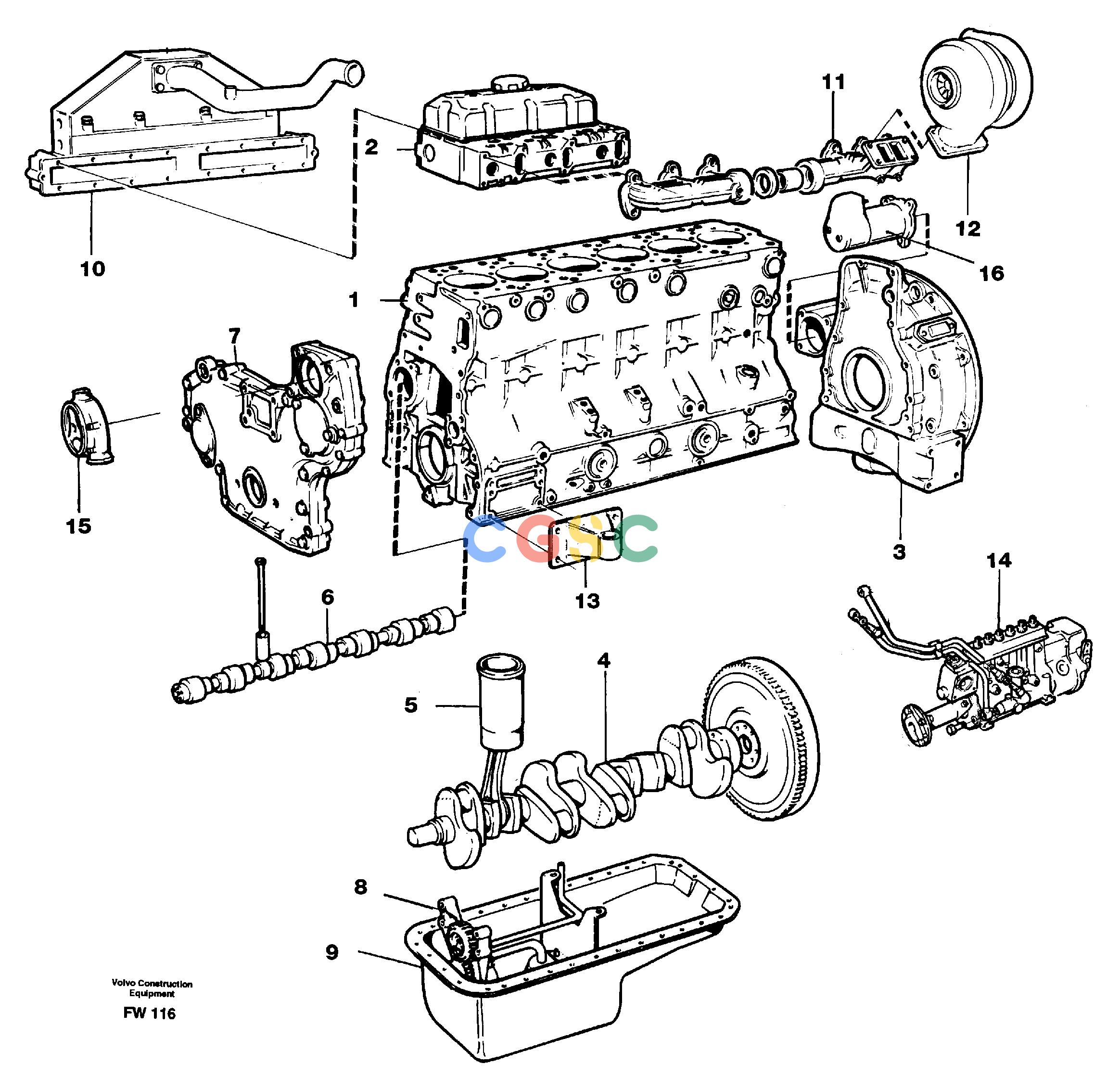 沃尔沃零件查询EC280 EngineSER NO 1001- NoneNoneNoneAutodata Volvo online