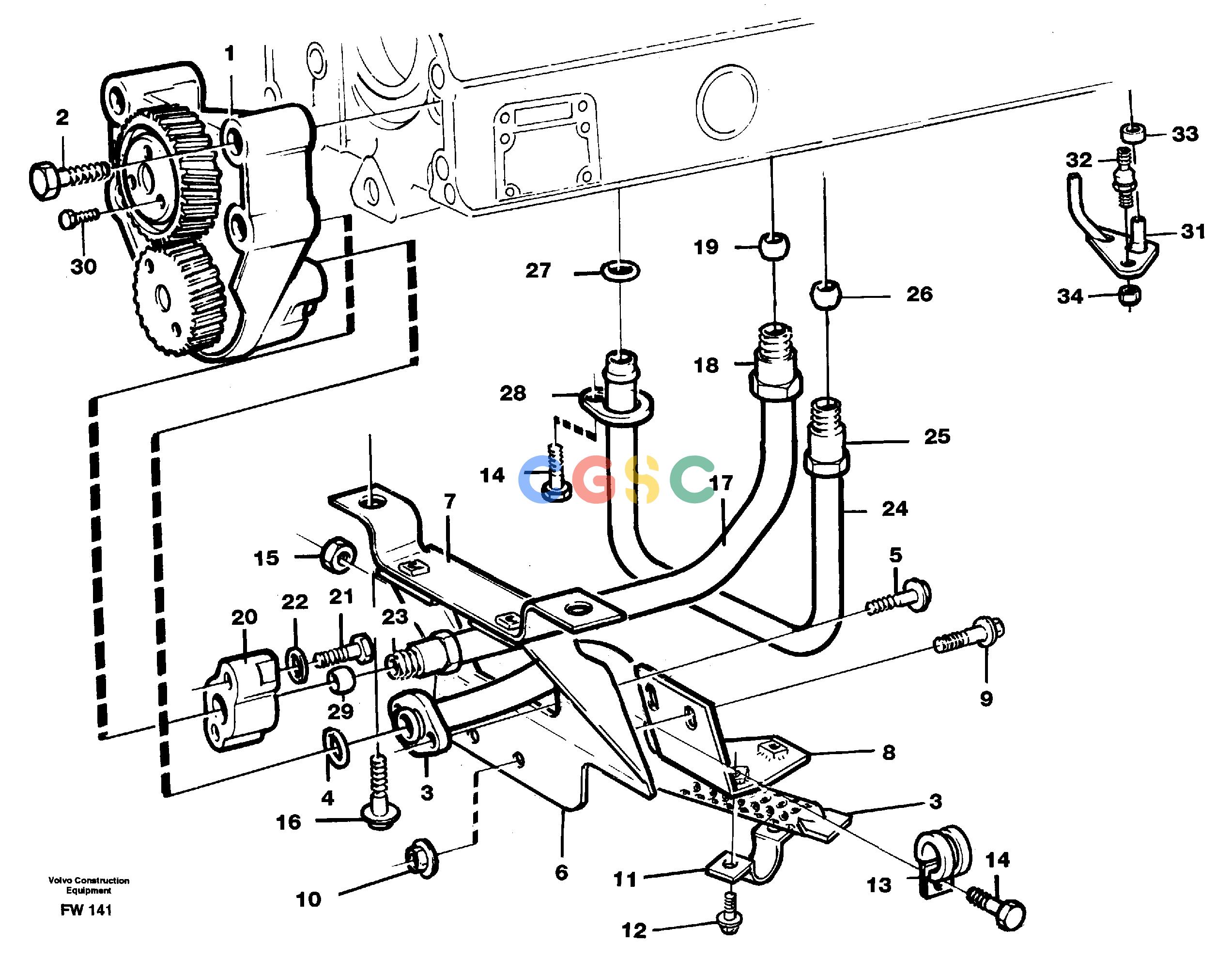 沃尔沃零件查询EC280 Lubricating oil systemSER NO 1001- NoneNoneNoneAutodata Volvo online