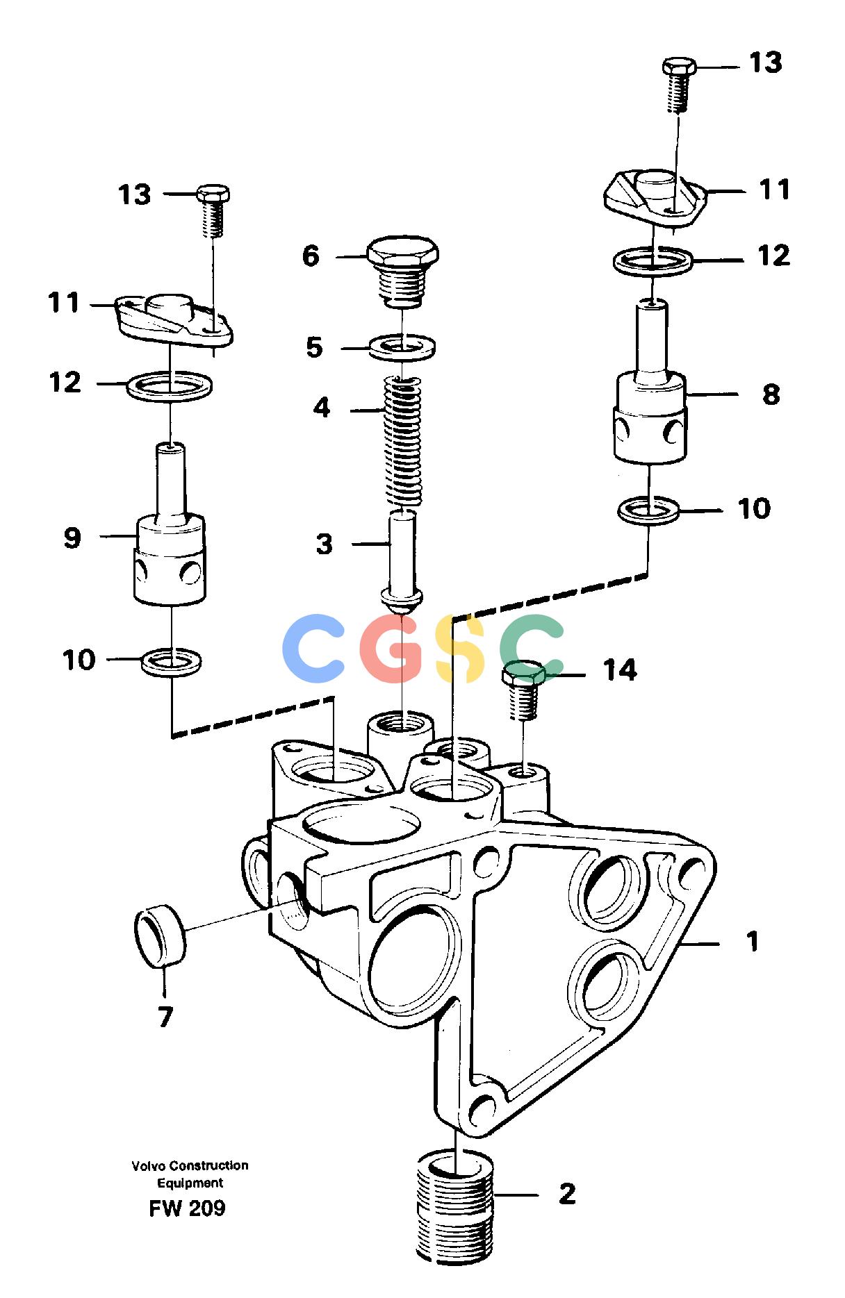 沃尔沃零件查询EC280 Housing, oil filterSER NO 1001- NoneNoneNoneAutodata Volvo online