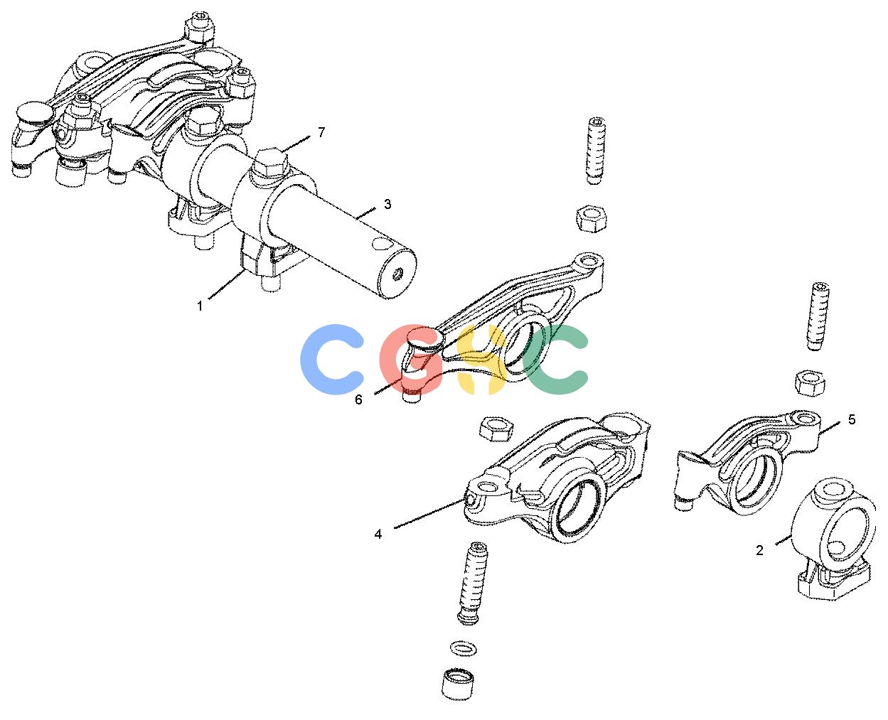 卡特零件查询（725） 241-0835: ROCKER ARM GP