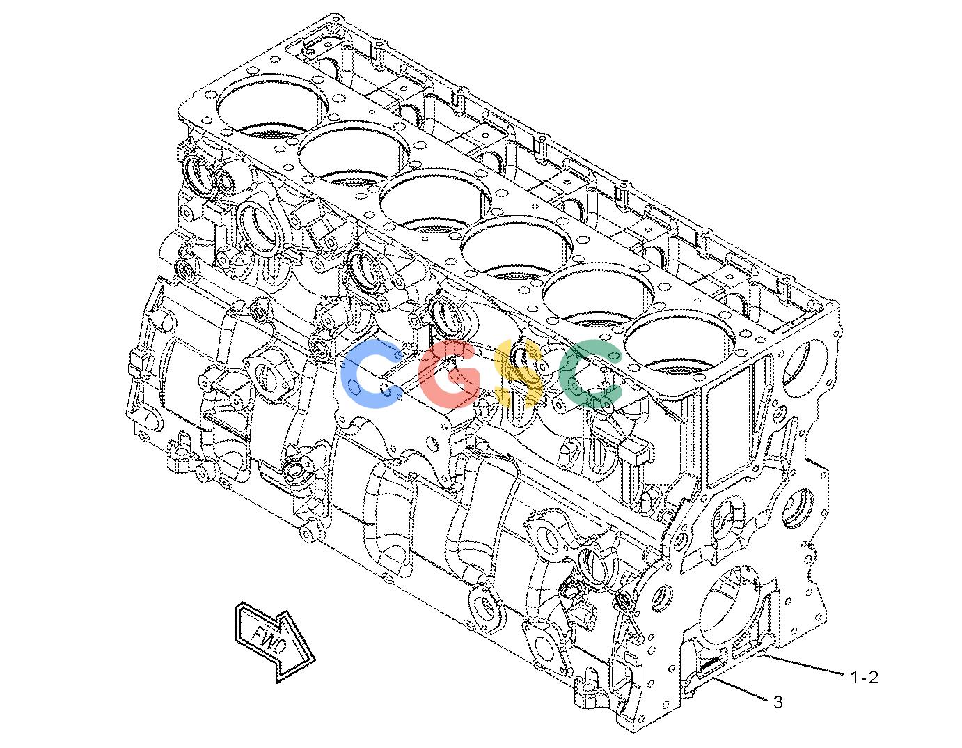 卡特零件查询（725） 361-4766: CYLINDER BLOCK AS
