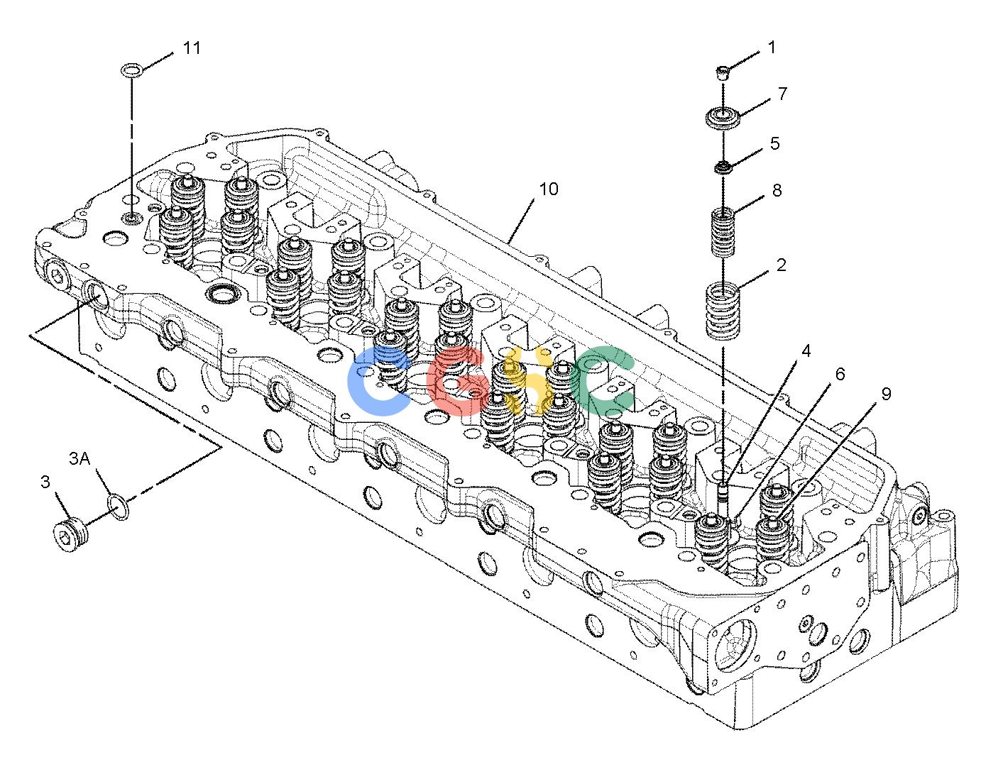 卡特零件查询（725） 305-0617: CYLINDER HEAD GP