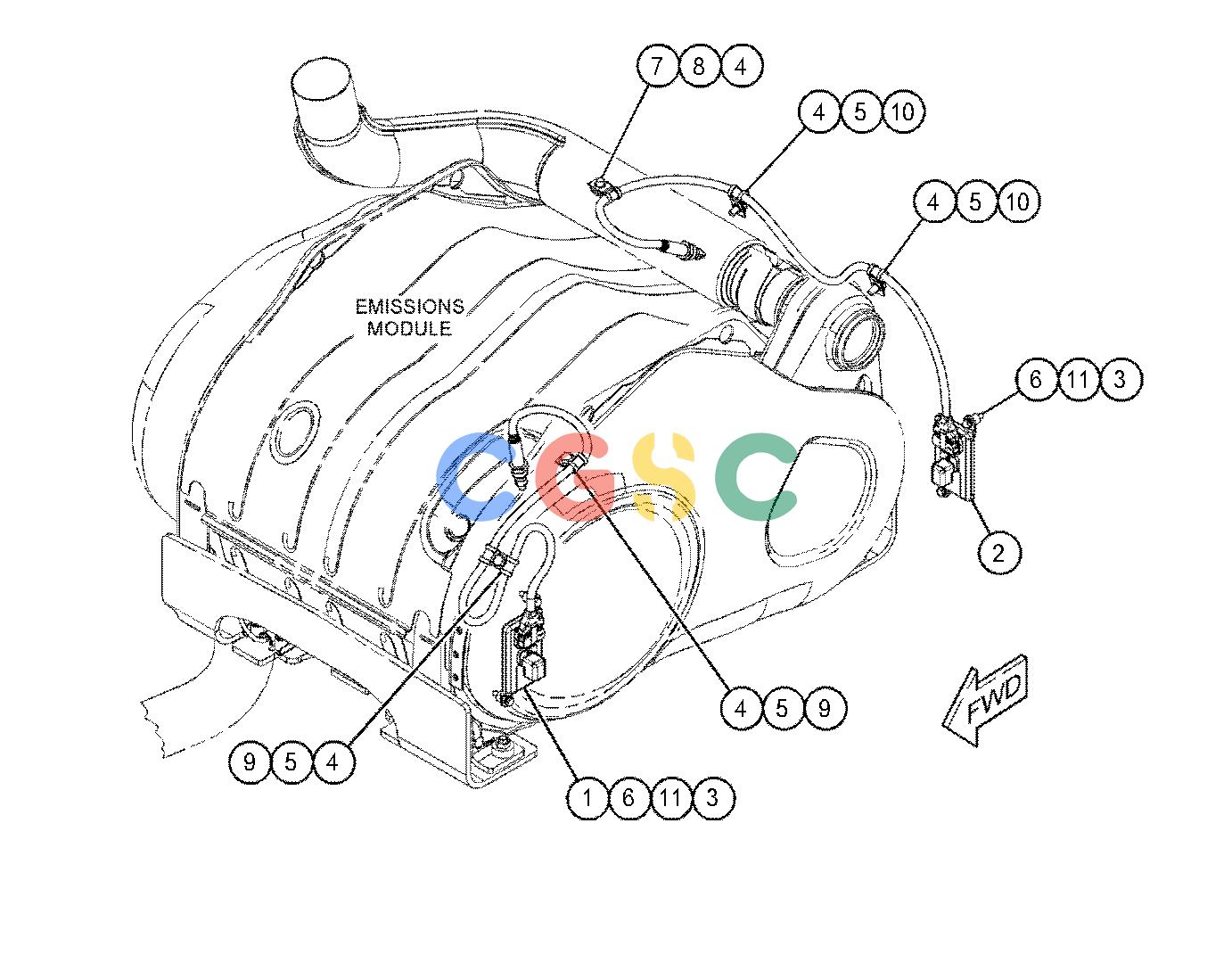 卡特零件查询（AP-1055F） 399-3661: SENSOR & MTG GP-NITROGEN OXIDE