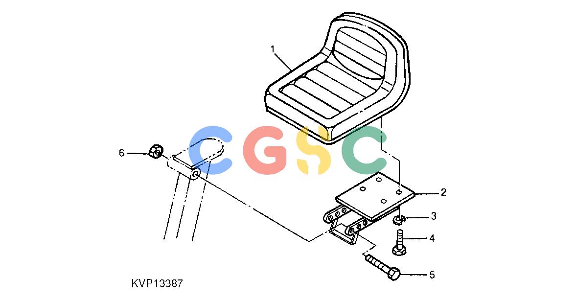 约翰迪尔零件查询850 - BACKHOE Seat and Seat BracketEPC John Deere online