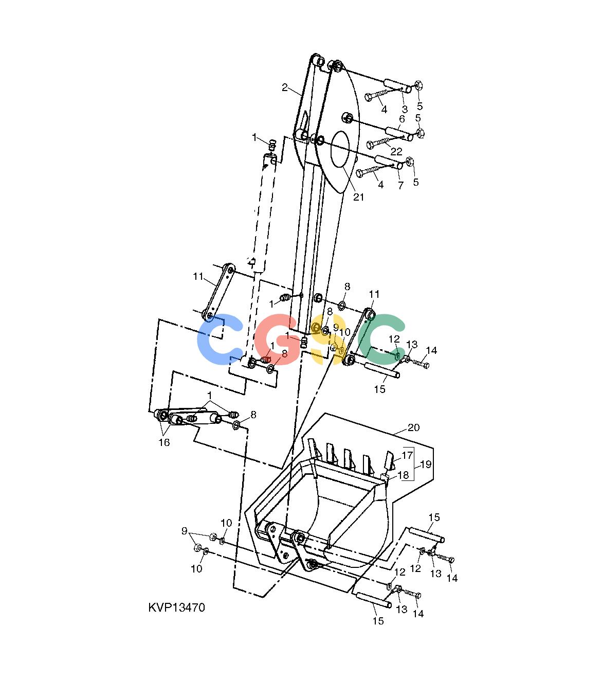 约翰迪尔零件查询850 - BACKHOE Bucket and DipperstickEPC John Deere online