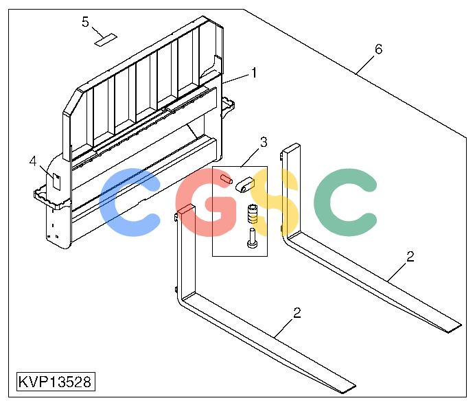 约翰迪尔零件查询110 - BACKHOE, LOADER Pallet Forks, RailEPC John Deere online