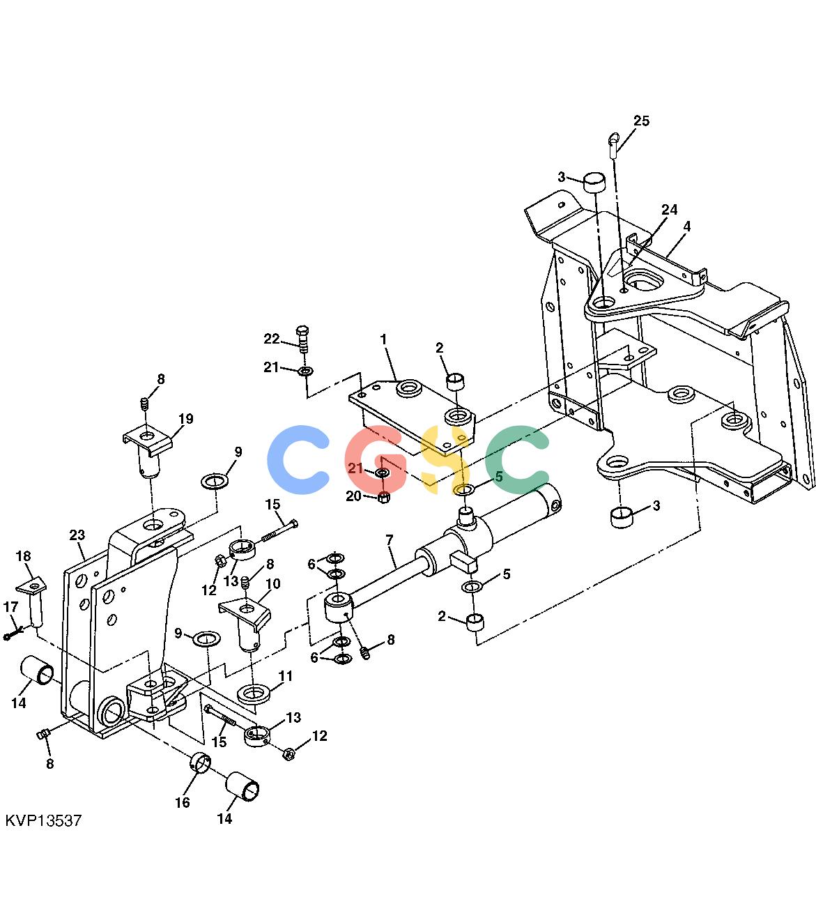 约翰迪尔零件查询850 - BACKHOE Main Frame and Swing FrameEPC John Deere online