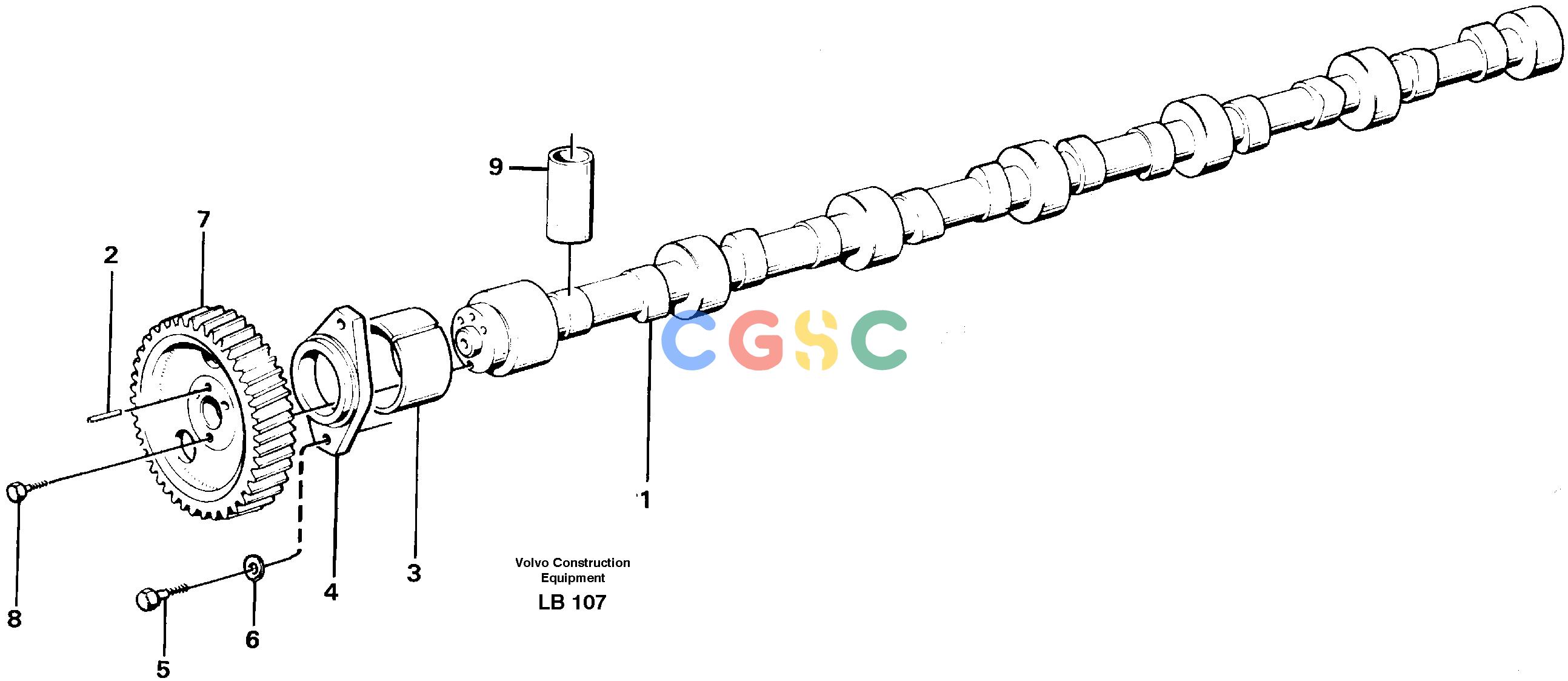 沃尔沃零件查询EC450 CamshaftSER NO 1782-1909 NoneNoneNoneAutodata Volvo online