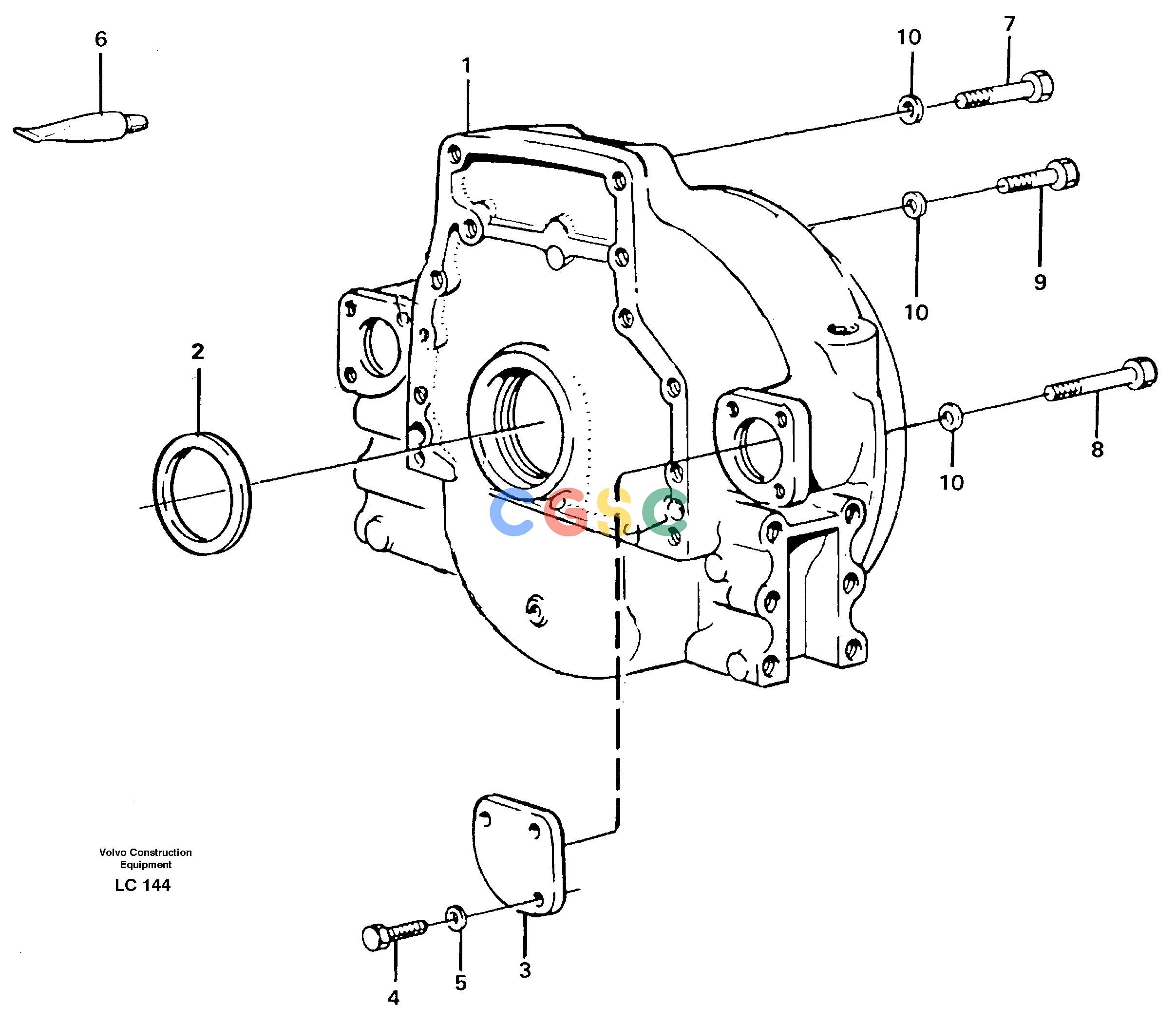 沃尔沃零件查询EC650 Flywheel housingSER NO 539-618 NoneNoneNoneAutodata Volvo online