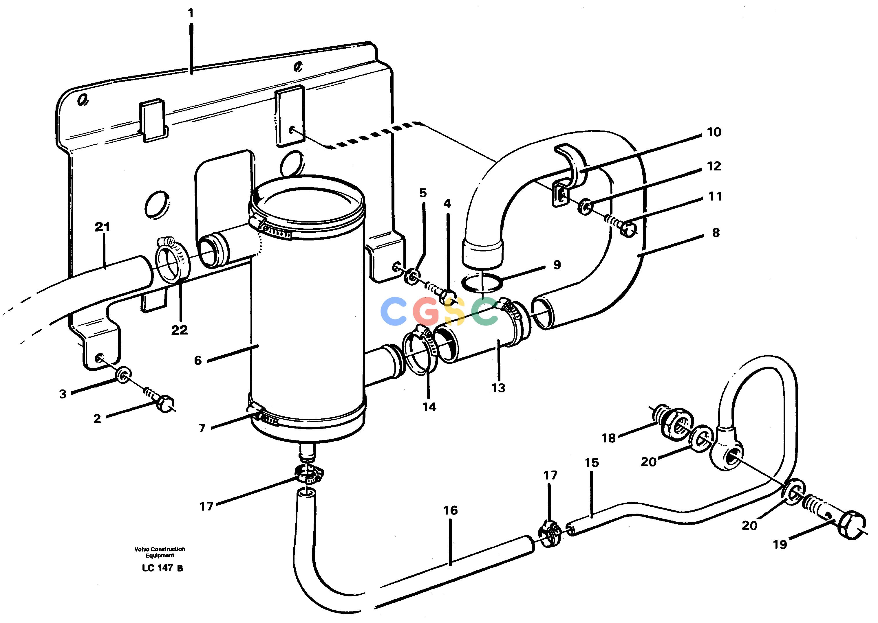 沃尔沃零件查询EC650 Crankcase ventilationSER NO 539-618 NoneNoneNoneAutodata Volvo online