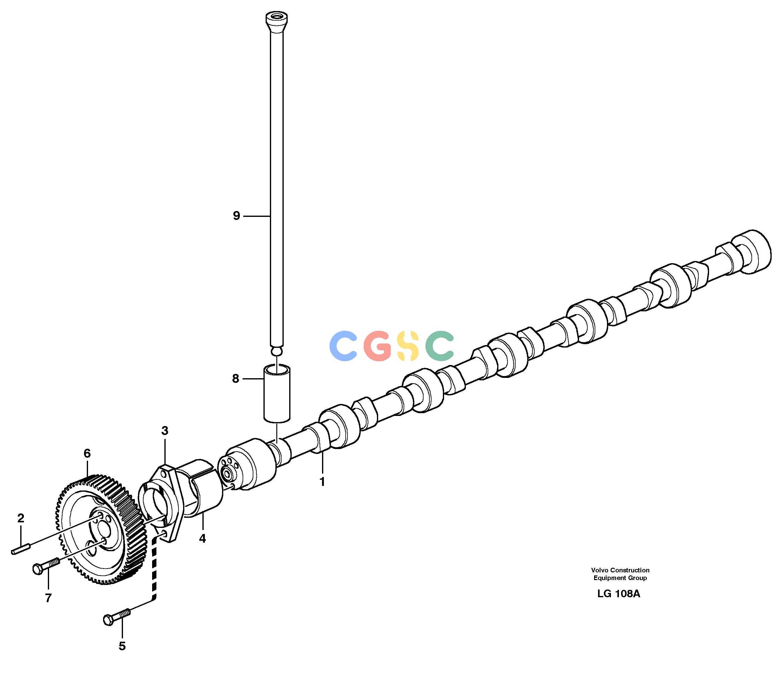 沃尔沃零件查询EC200 CamshaftSER NO 2760- NoneNoneNoneAutodata Volvo online