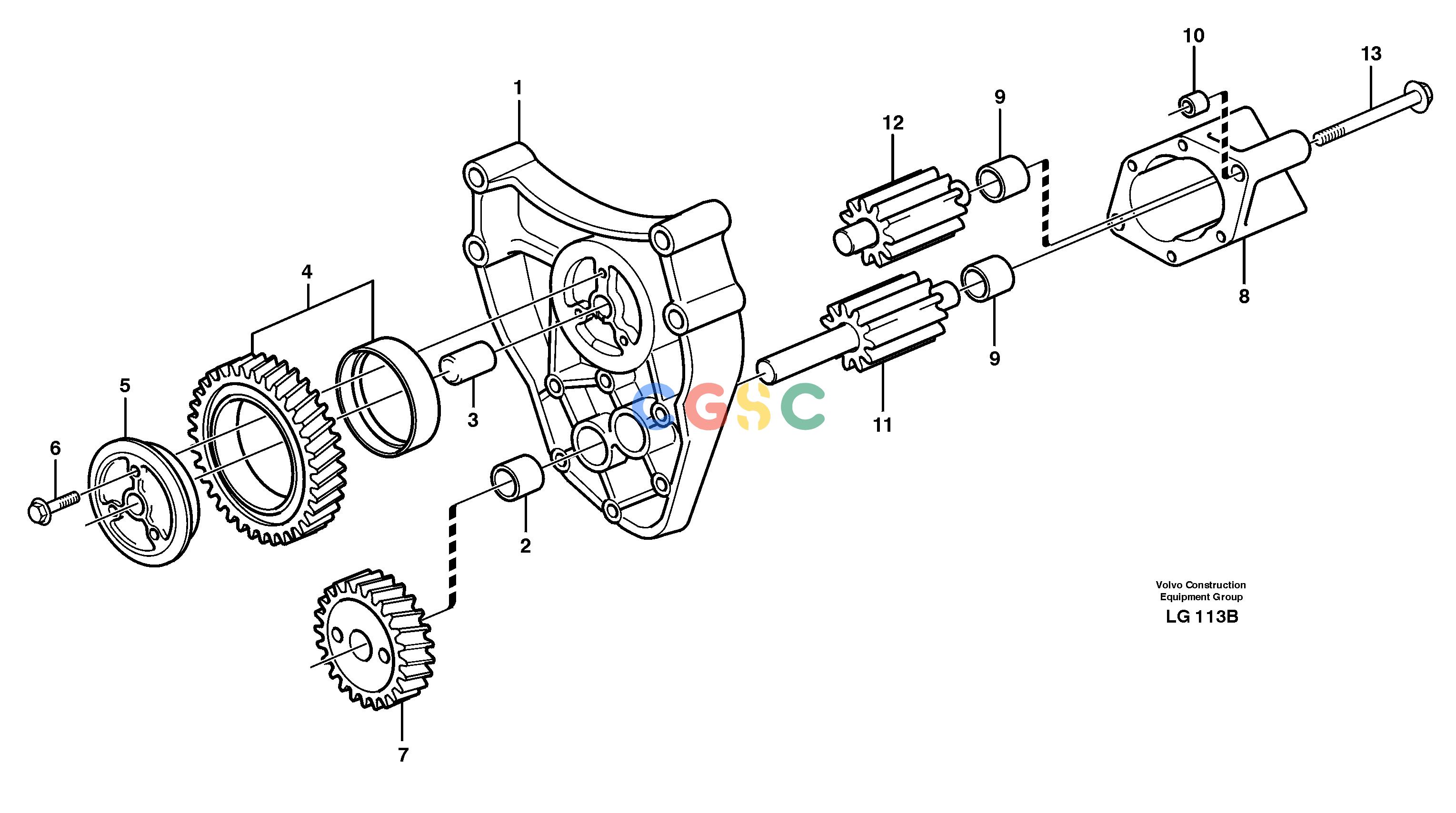 沃尔沃零件查询EC200 Oil pumpSER NO 2760- NoneNoneNoneAutodata Volvo online