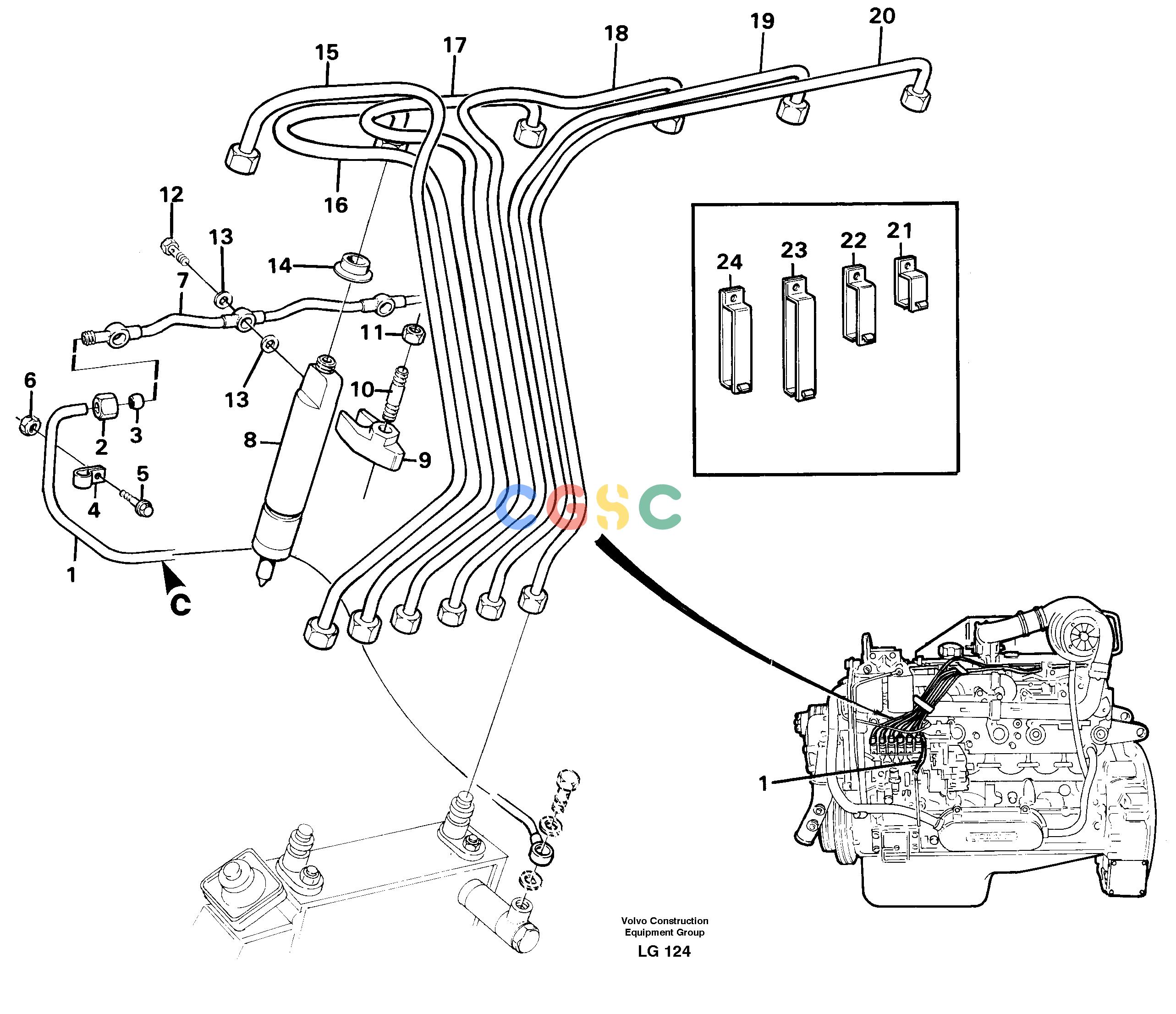 沃尔沃零件查询EC200 Fuel lines, injectorsSER NO 2760- NoneNoneNoneAutodata Volvo online