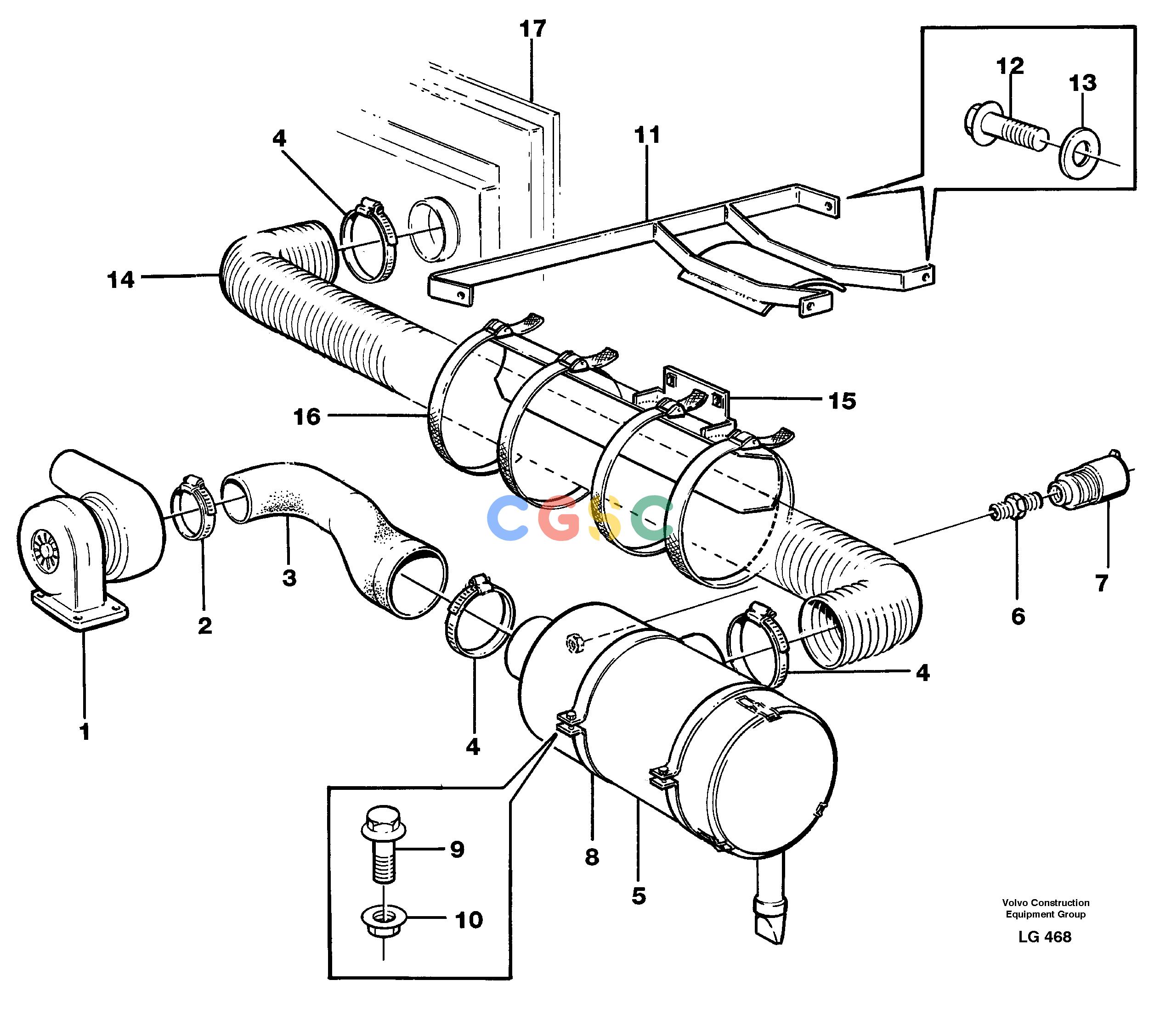沃尔沃零件查询EC200 Inlet systemSER NO 2760- NoneNoneNoneAutodata Volvo online