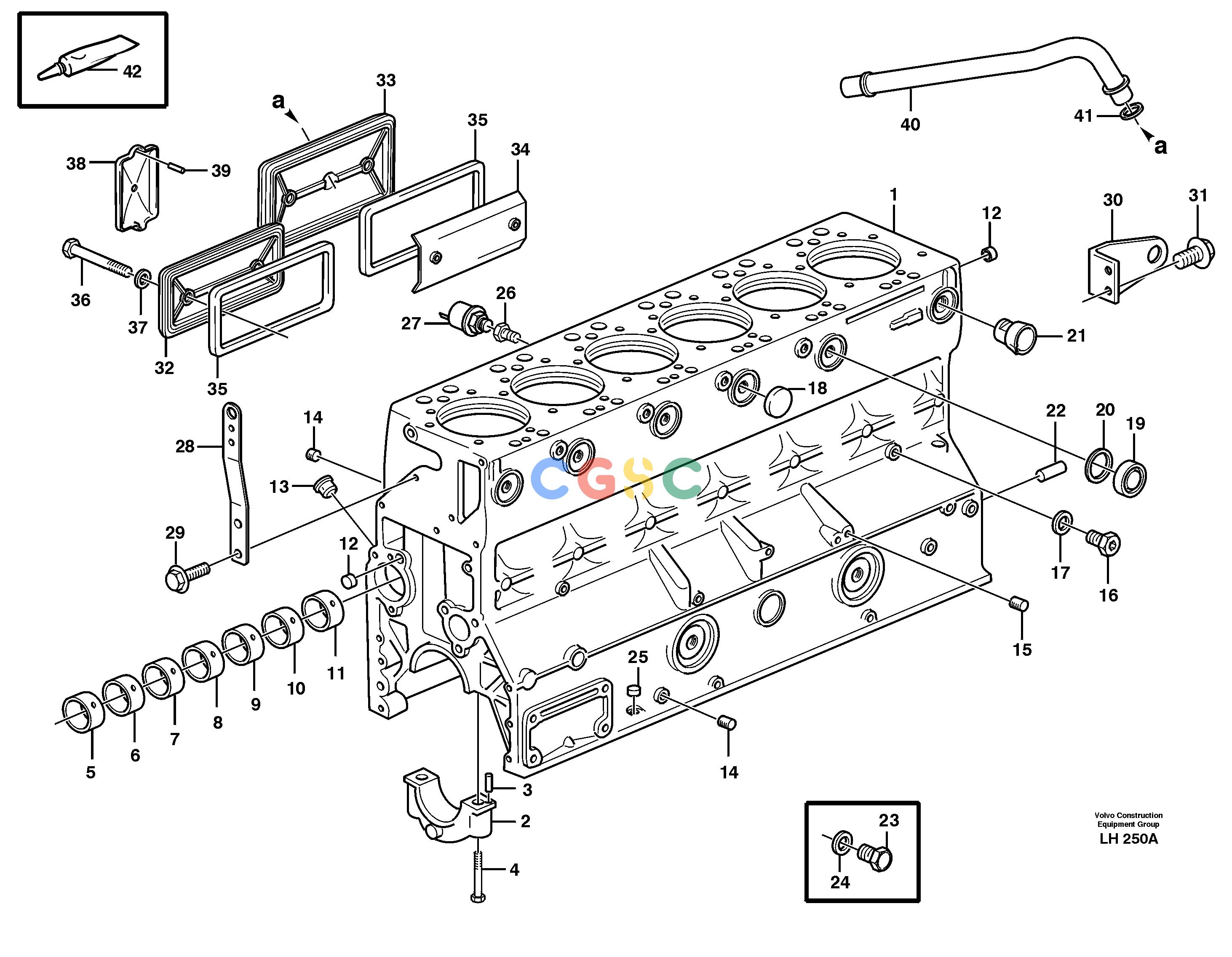沃尔沃零件查询EW230B Cylinder blockSER NO 1736- NoneNoneNoneAutodata Volvo online