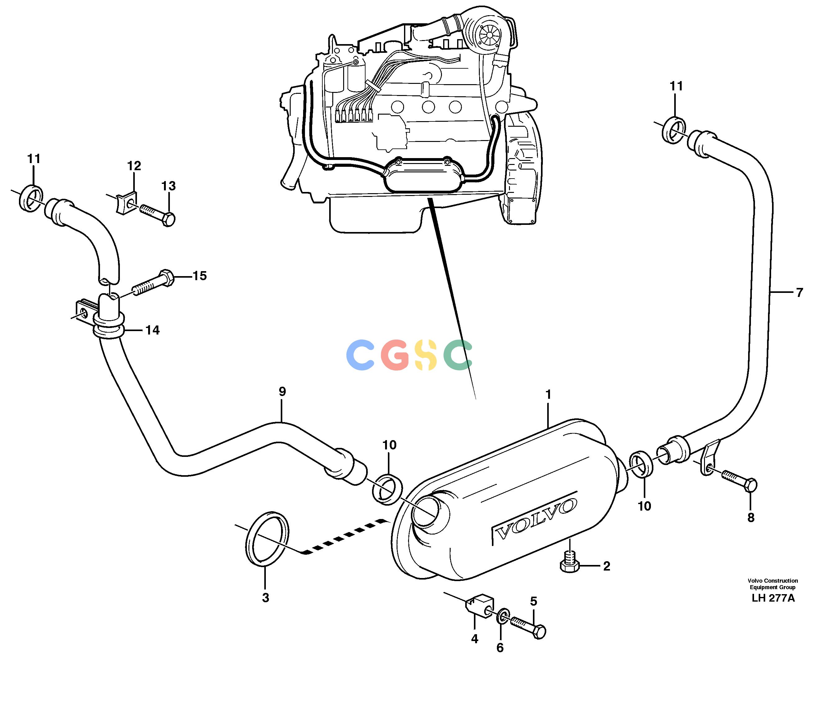 沃尔沃零件查询EW230B Oil coolerSER NO 1736- NoneNoneNoneAutodata Volvo online