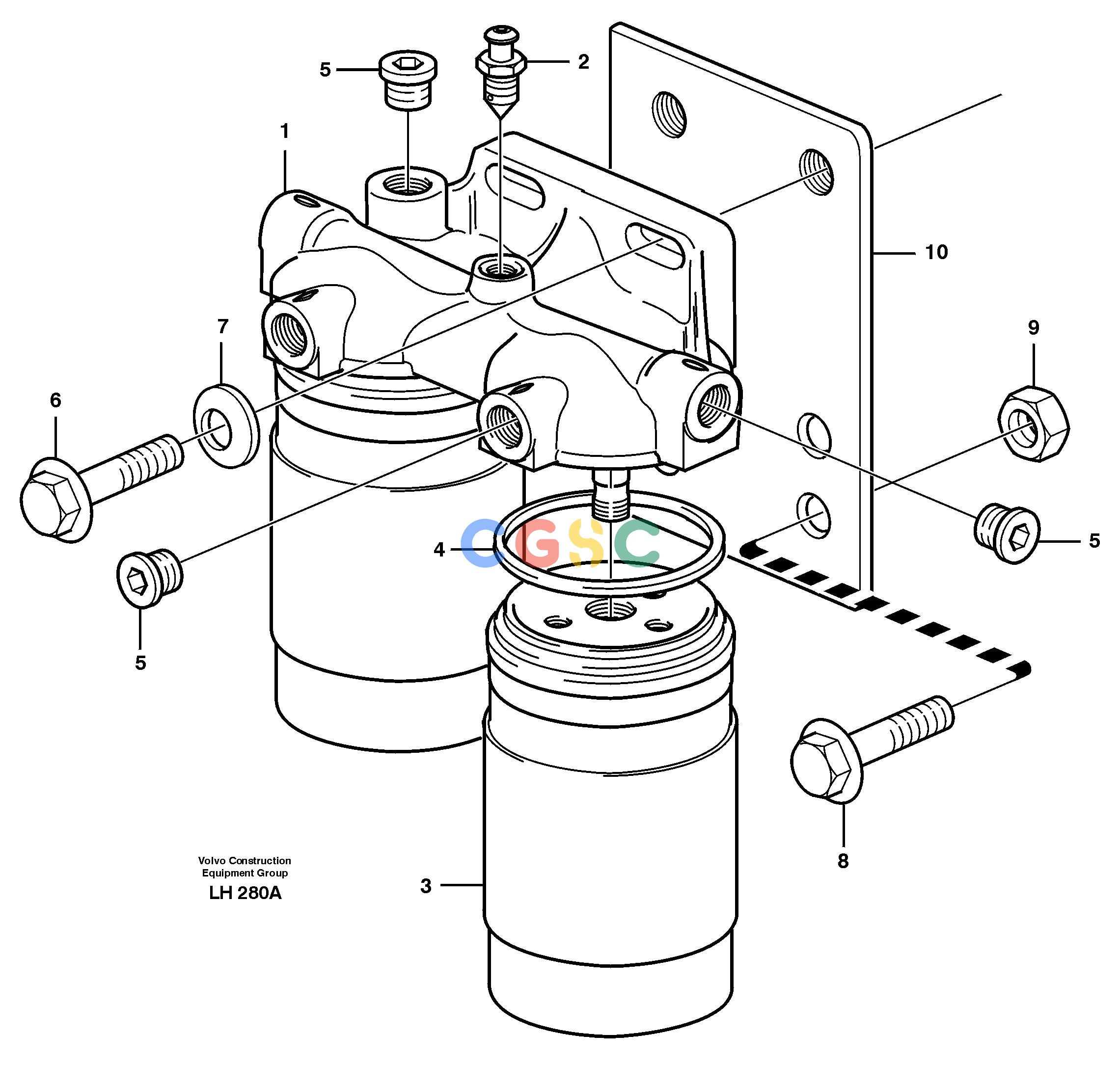 沃尔沃零件查询EW230B Fuel filterSER NO 1736- NoneNoneNoneAutodata Volvo online