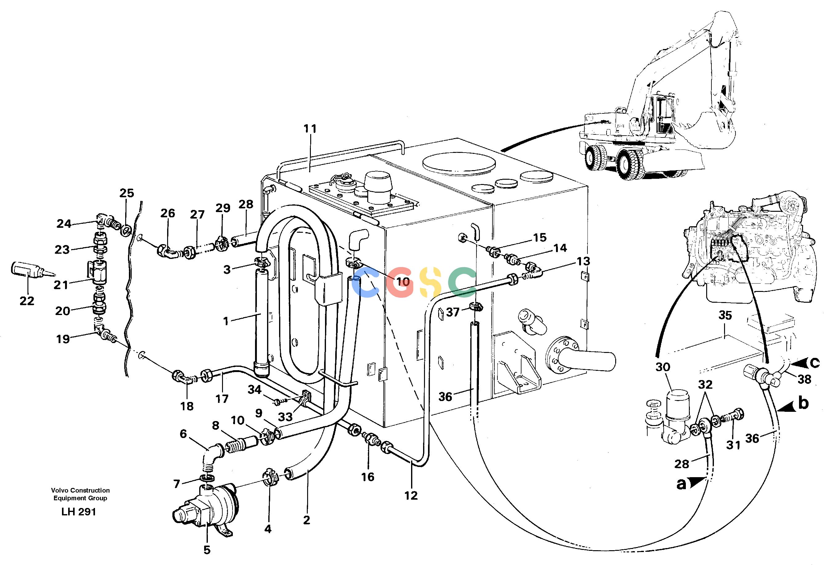 沃尔沃零件查询EW230B Fuel systemSER NO 1736- NoneNoneNoneAutodata Volvo online