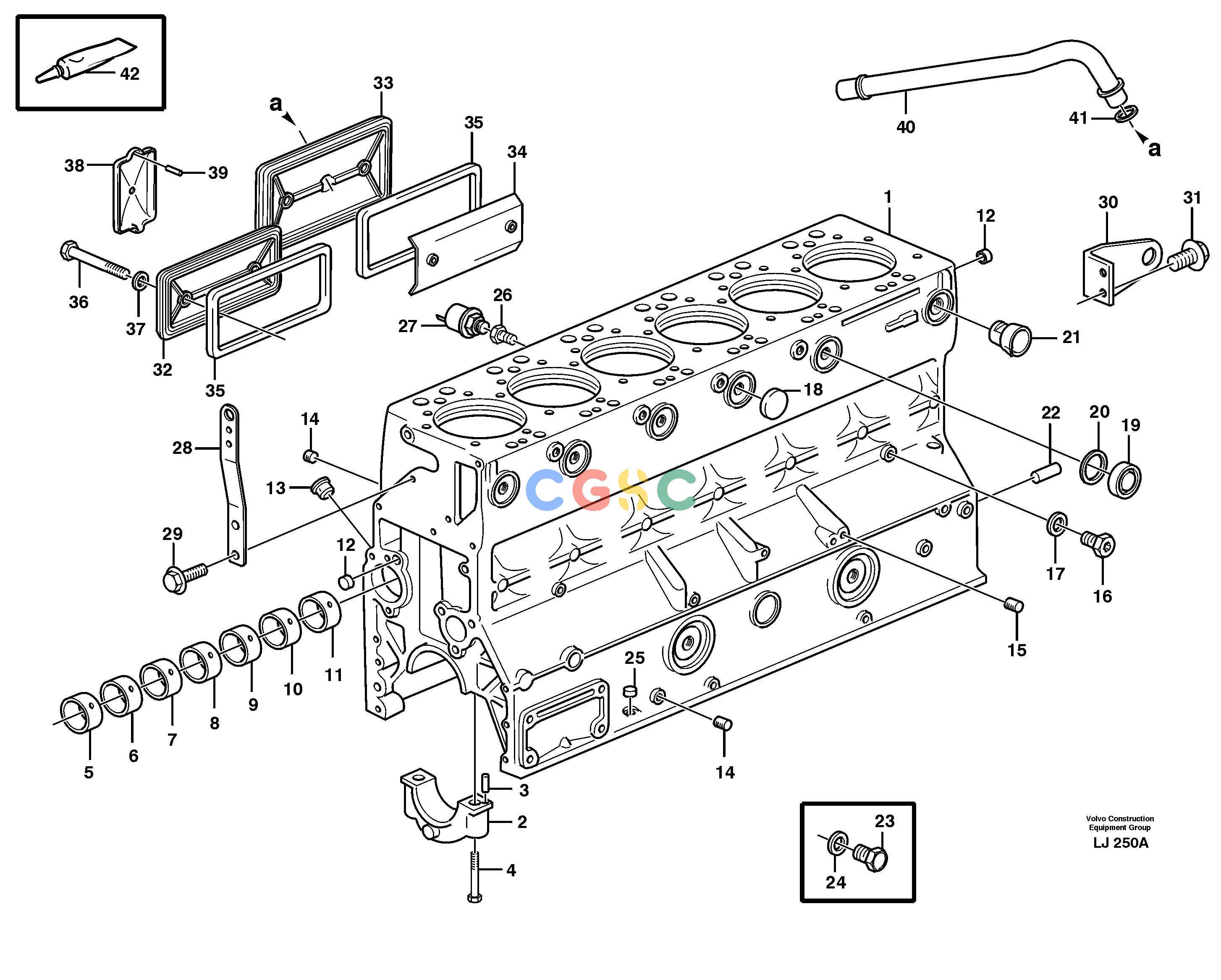 沃尔沃零件查询EC230B Cylinder blockSER NO 5252- NoneNoneNoneAutodata Volvo online