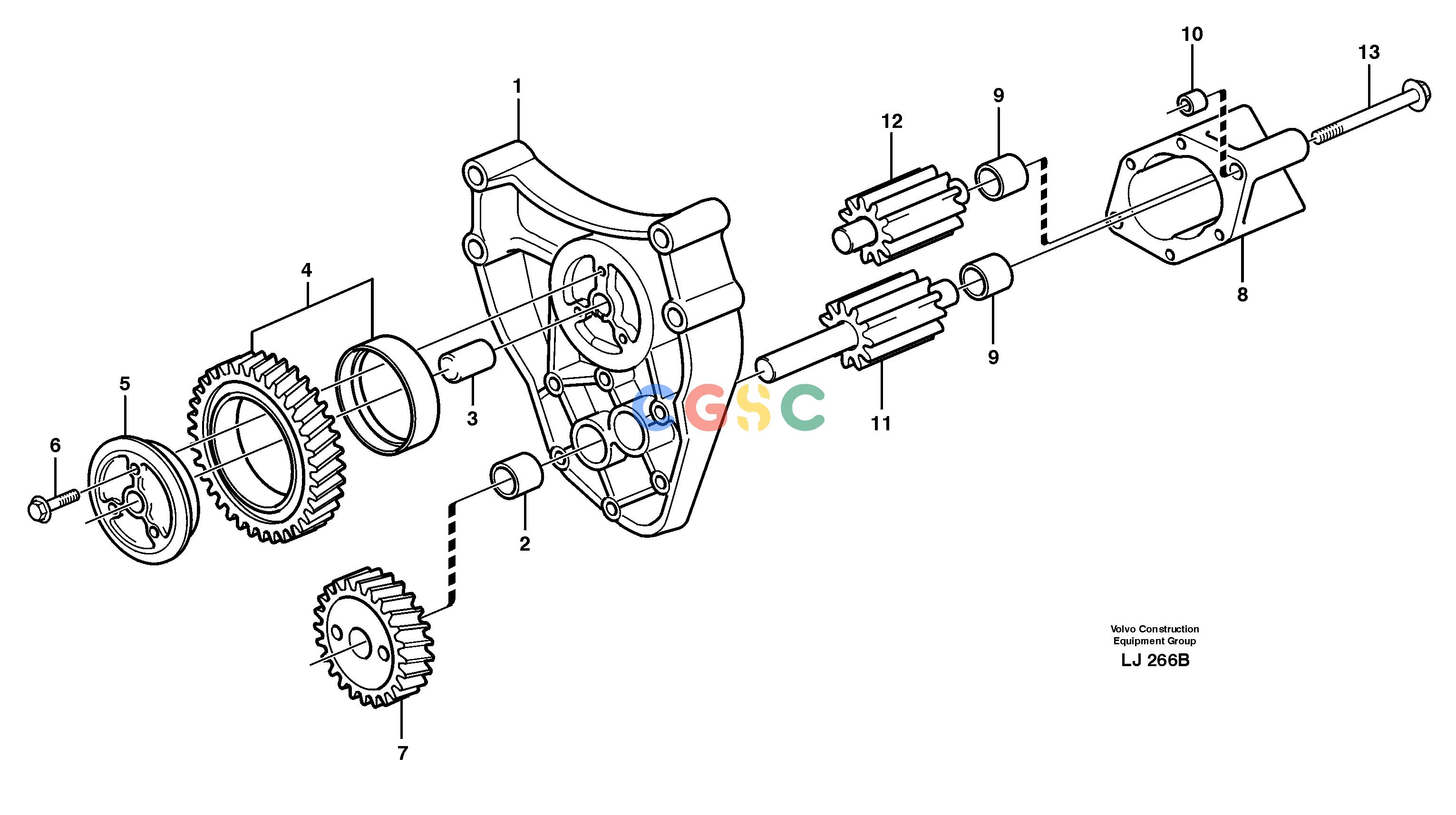 沃尔沃零件查询EC230B Oil pumpSER NO 5252- NoneNoneNoneAutodata Volvo online