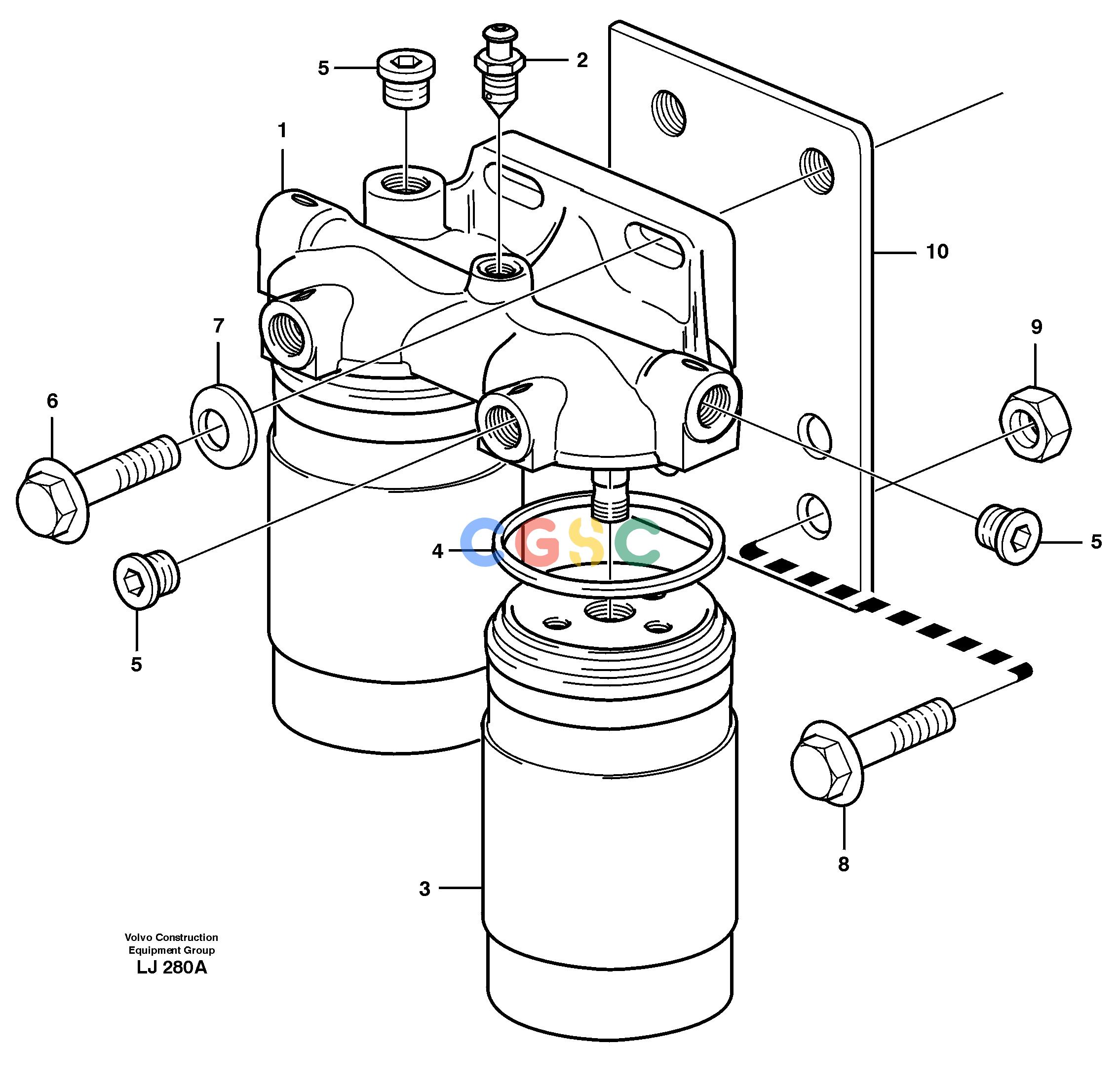 沃尔沃零件查询EC230B Fuel filterSER NO 5252- NoneNoneNoneAutodata Volvo online