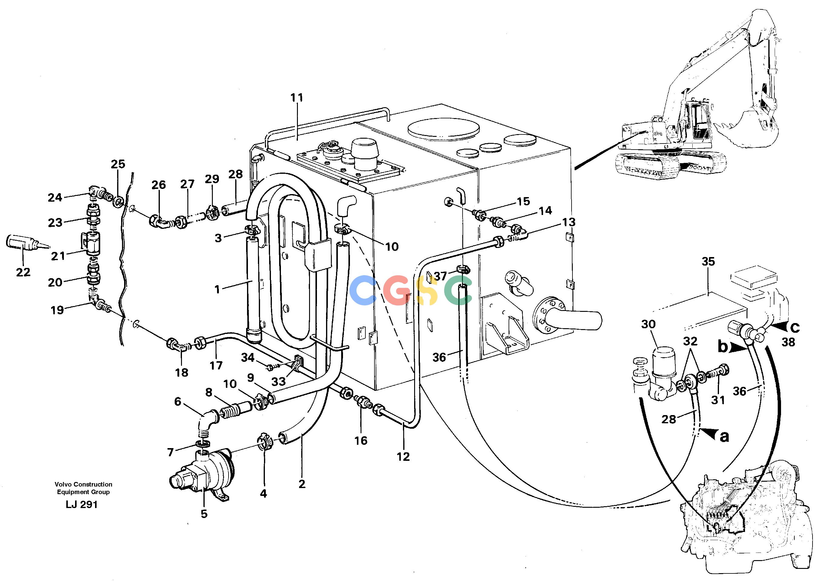 沃尔沃零件查询EC230B Fuel systemSER NO 5252- NoneNoneNoneAutodata Volvo online