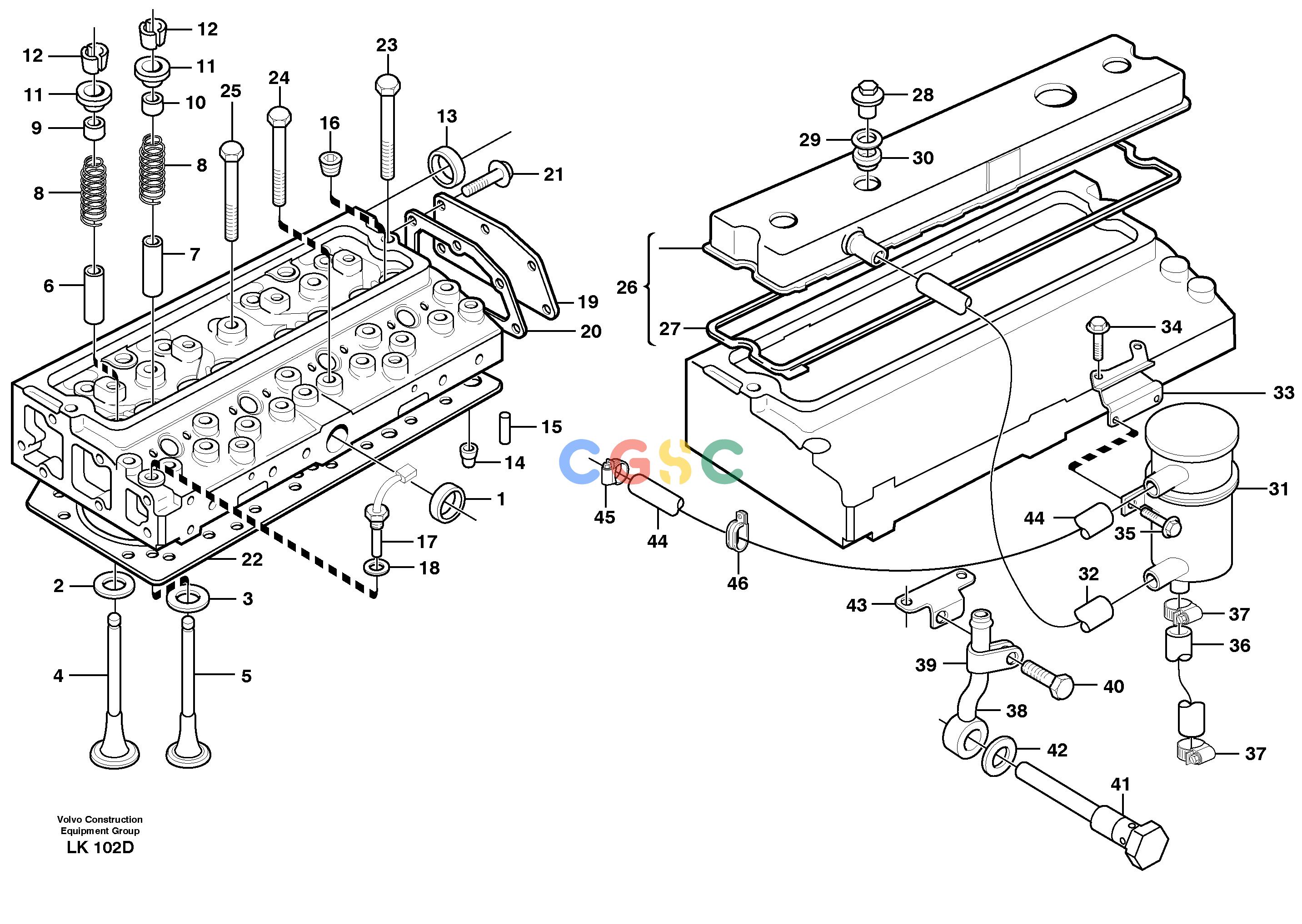 沃尔沃零件查询EW160 Cylinder headSER NO 1001-1912 NoneNoneNoneAutodata Volvo online