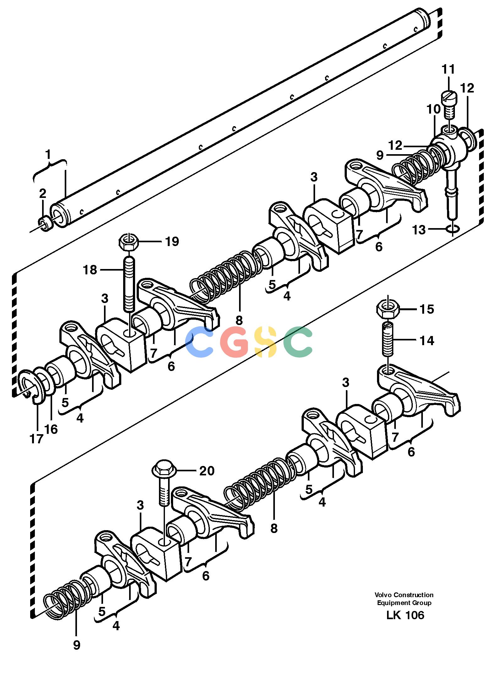 沃尔沃零件查询EW140 Valve mechanismSER NO 1001-1487 NoneNoneNoneAutodata Volvo online