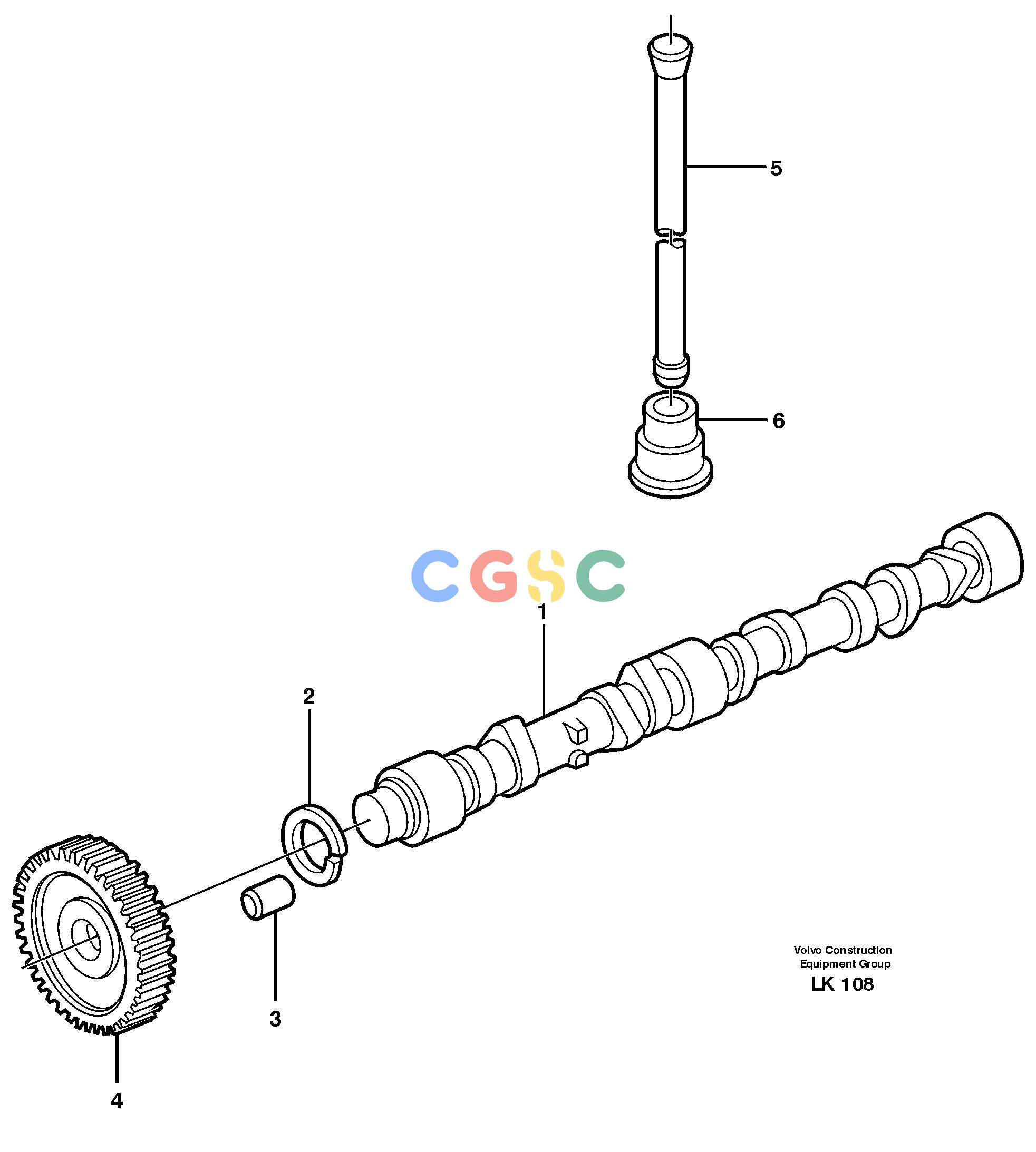 沃尔沃零件查询EW140 CamshaftSER NO 1001-1487 NoneNoneNoneAutodata Volvo online