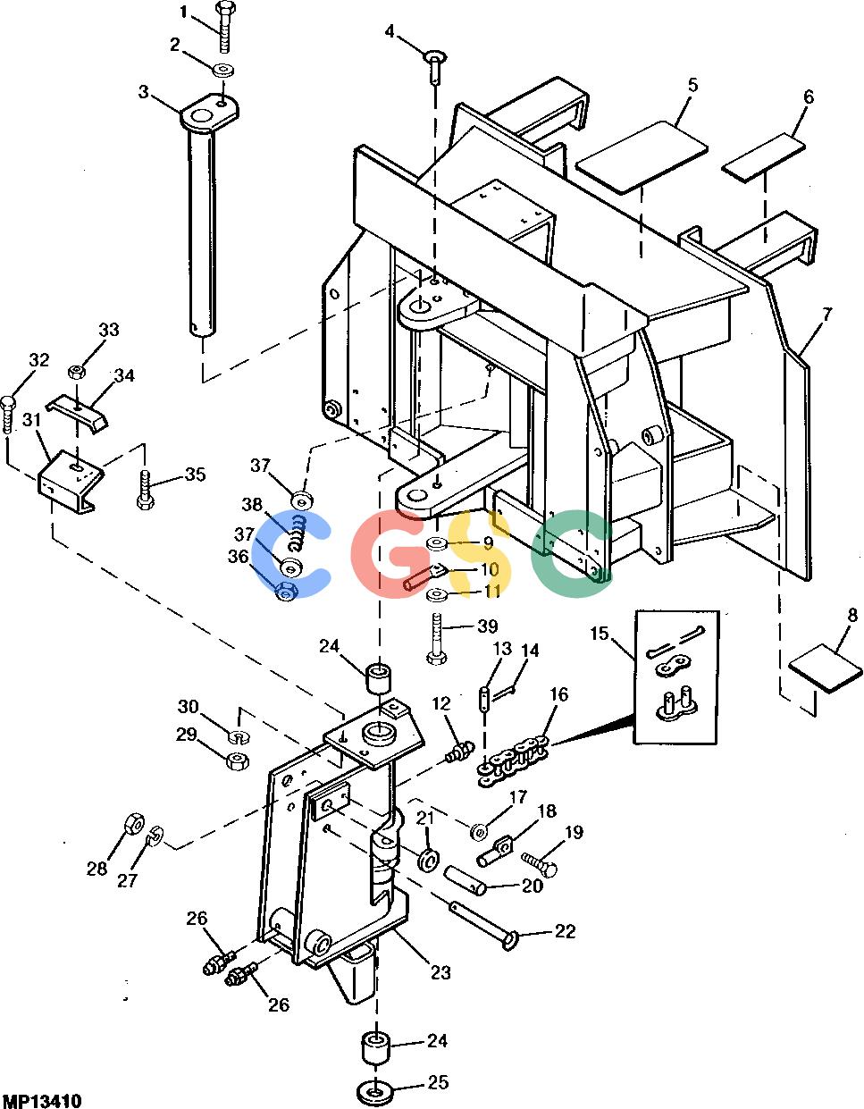 约翰迪尔零件查询800 - BACKHOE MAIN FRAME AND SWING FRAME (800)EPC John Deere online