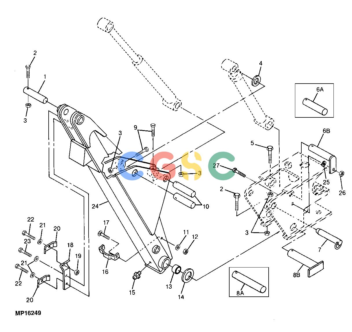 约翰迪尔零件查询800 - BACKHOE BOOM (900/911)EPC John Deere online