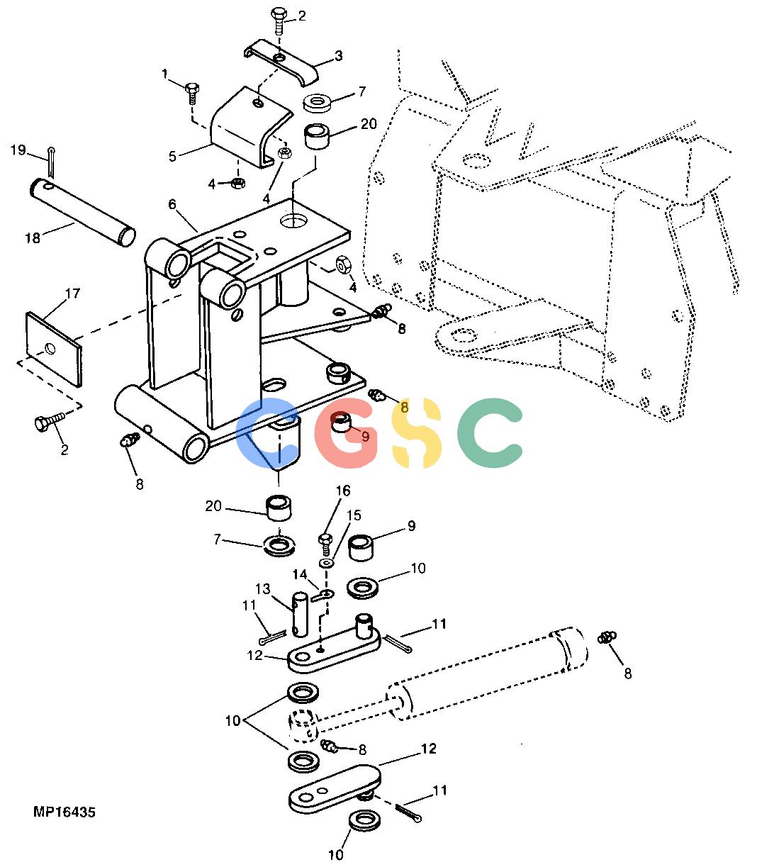 约翰迪尔零件查询10 - BACKHOE SWING FRAMEEPC John Deere online