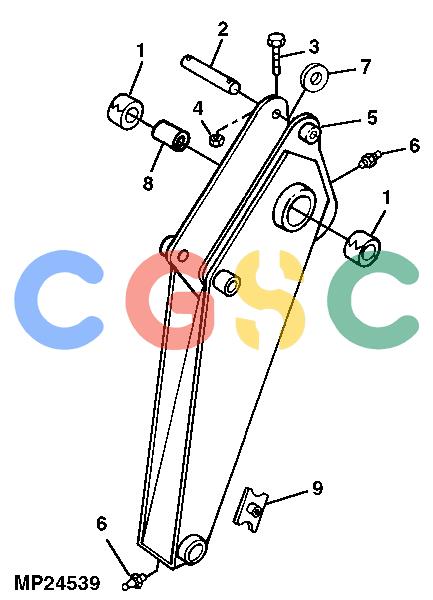 约翰迪尔零件查询800 - BACKHOE DIPPERSTICK (900)EPC John Deere online
