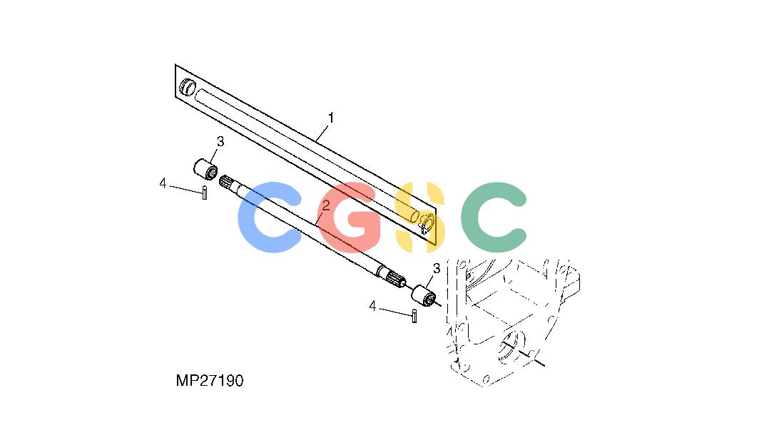 约翰迪尔零件查询110 - BACKHOE, LOADER FRONT DRIVE SHAFTEPC John Deere online