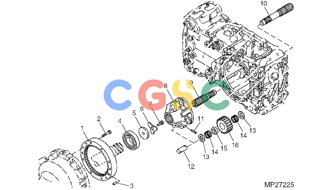 约翰迪尔零件查询110 - BACKHOE, LOADER FINAL DRIVEEPC John Deere online