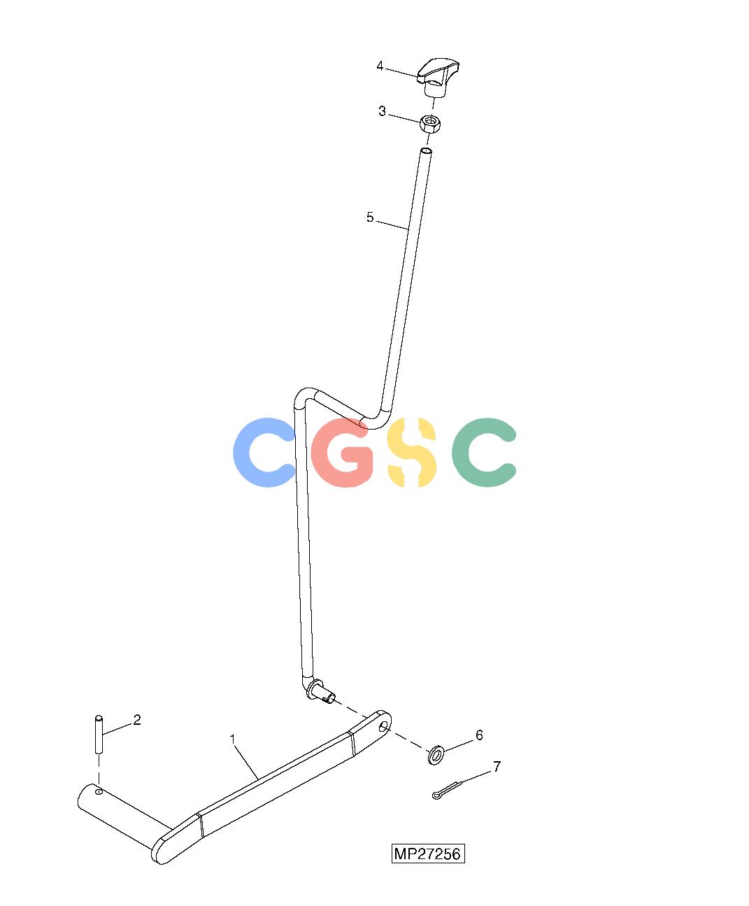约翰迪尔零件查询110 - BACKHOE, LOADER Control Lever, MFWDEPC John Deere online