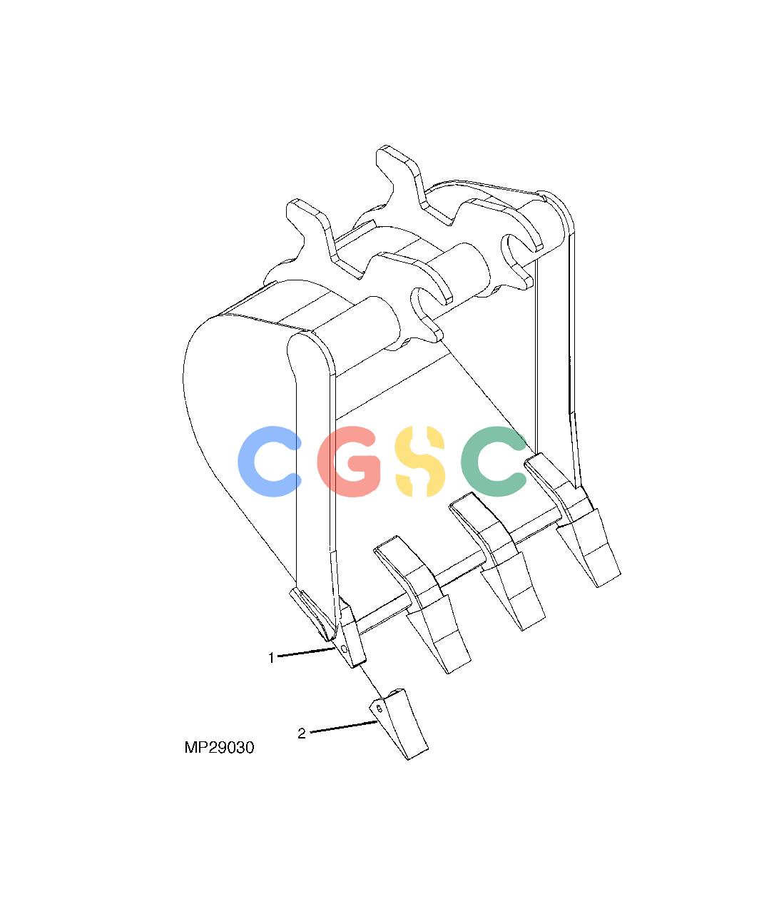 约翰迪尔零件查询110 - BACKHOE, LOADER Bucket, 24 in. Early DesignEPC John Deere online