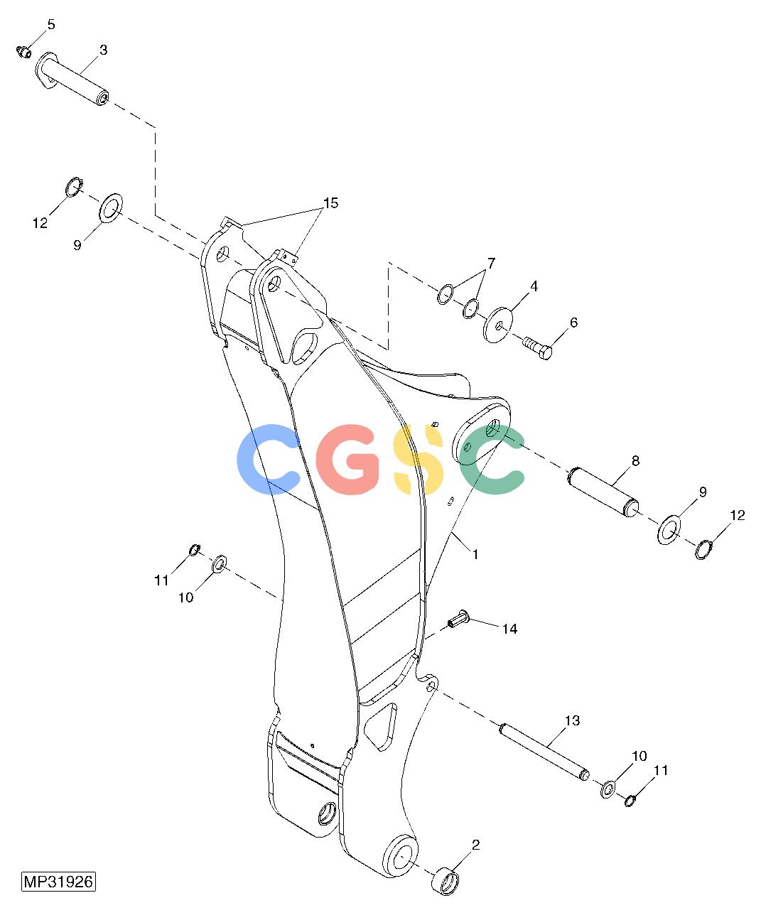 约翰迪尔零件查询110 - BACKHOE, LOADER BoomEPC John Deere online