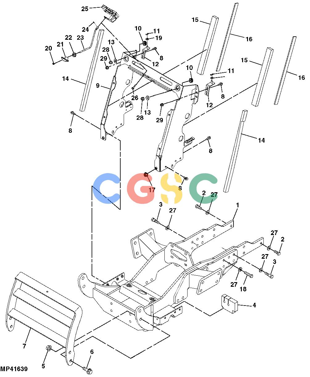 约翰迪尔零件查询110 - BACKHOE, LOADER Front Frame (311000 - )EPC John Deere online