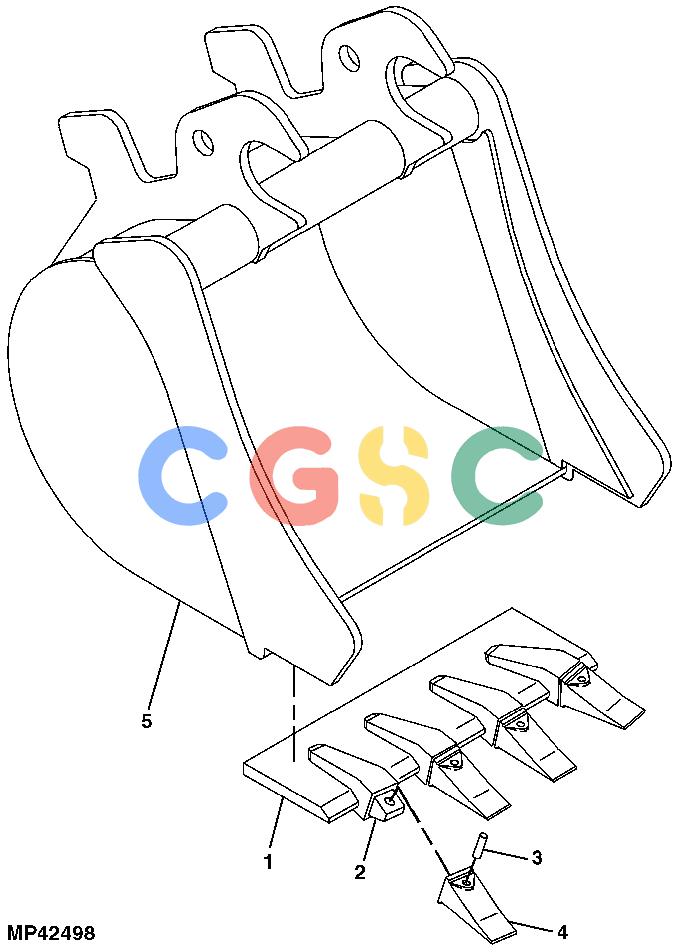 约翰迪尔零件查询110 - BACKHOE, LOADER Bucket, 18 in.EPC John Deere online