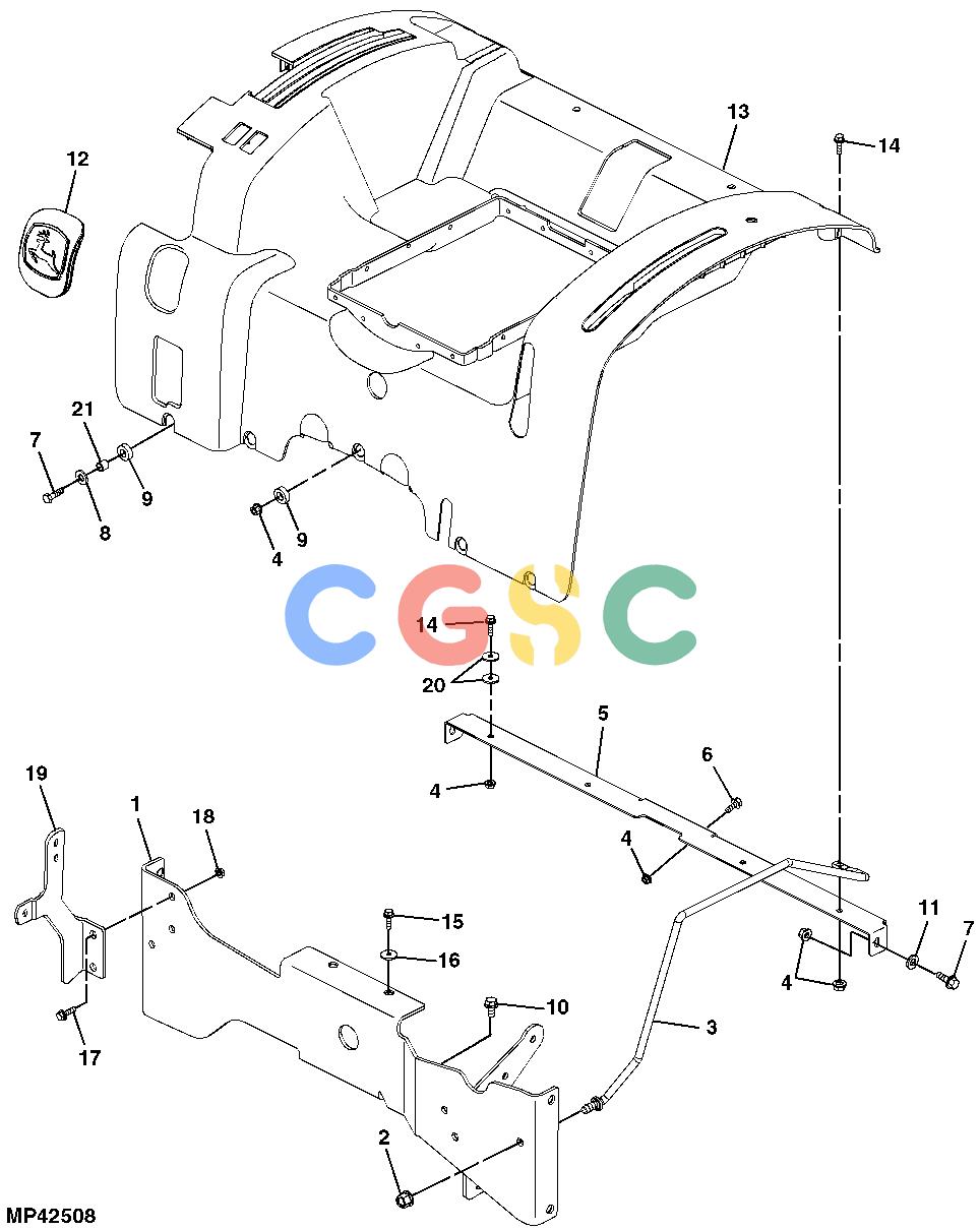 约翰迪尔零件查询110 - BACKHOE, LOADER Console (410156 - )EPC John Deere online