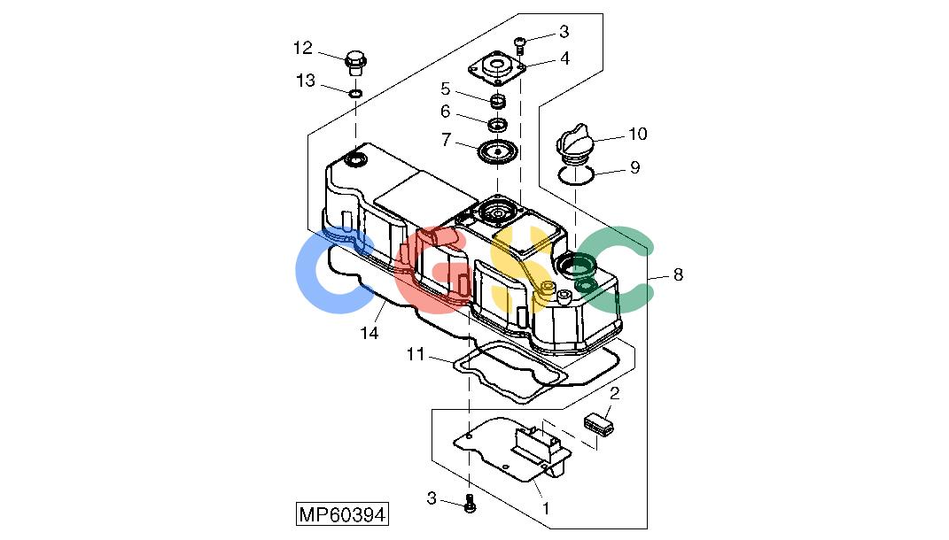 约翰迪尔零件查询110 - BACKHOE, LOADER Cylinder Head Cover And Gaskets (4TNV88-MJTLB) (311033 - 711000)EPC John Deere online