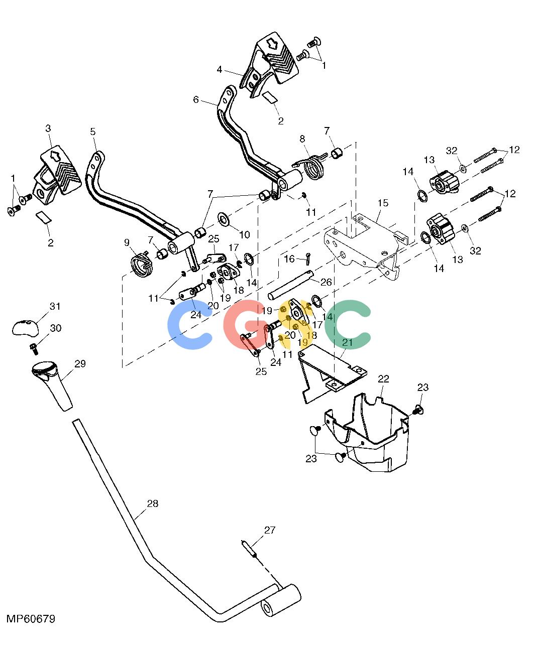 约翰迪尔零件查询110 - BACKHOE, LOADER TRANSMISSION CONTROLSEPC John Deere online