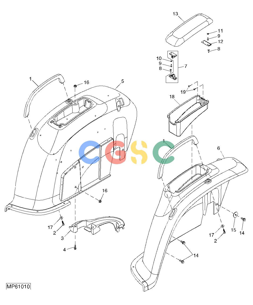 约翰迪尔零件查询110 - BACKHOE, LOADER Fenders (311280 - )EPC John Deere online