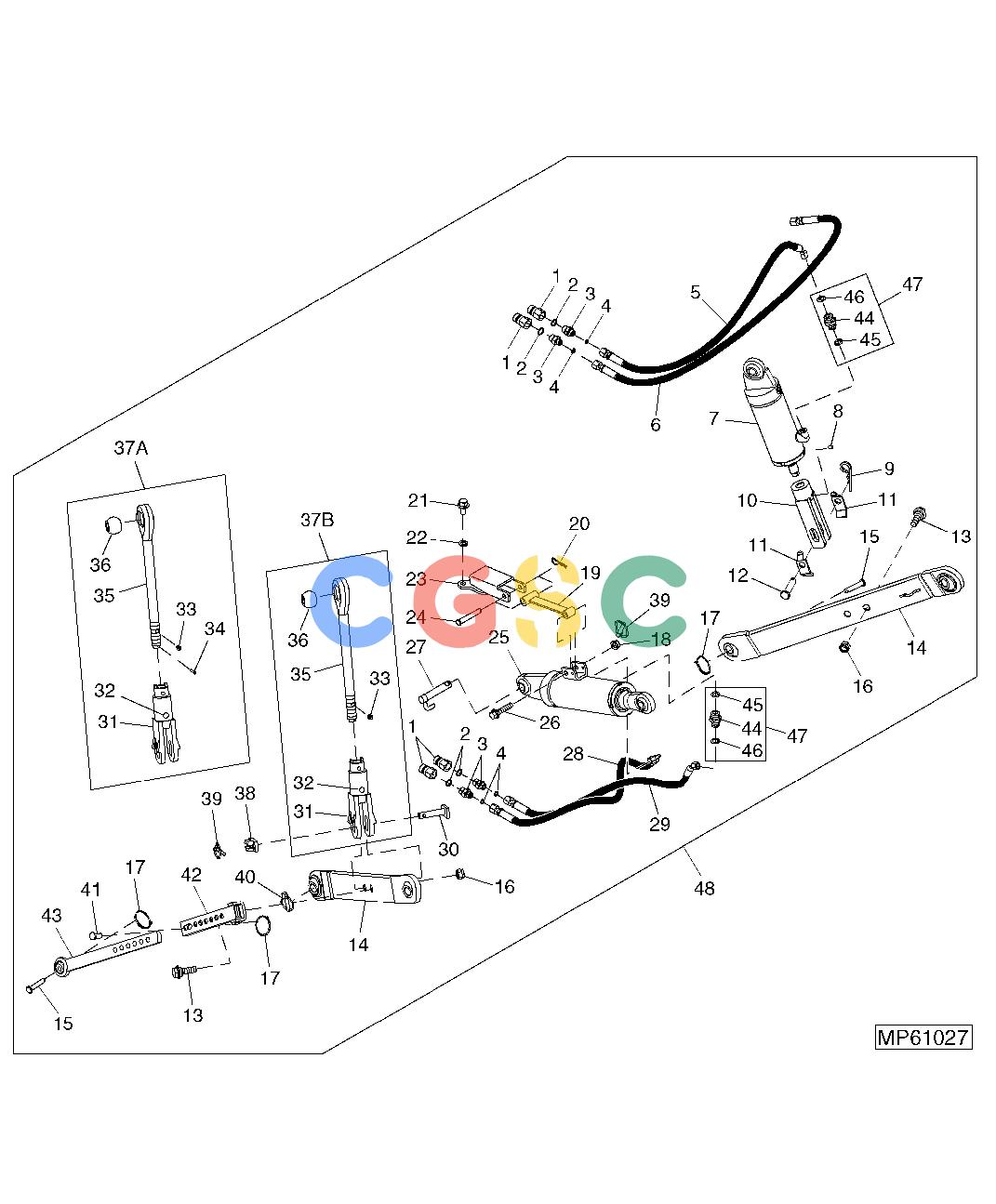 约翰迪尔零件查询110 - BACKHOE, LOADER TOP AND TILT KITEPC John Deere online