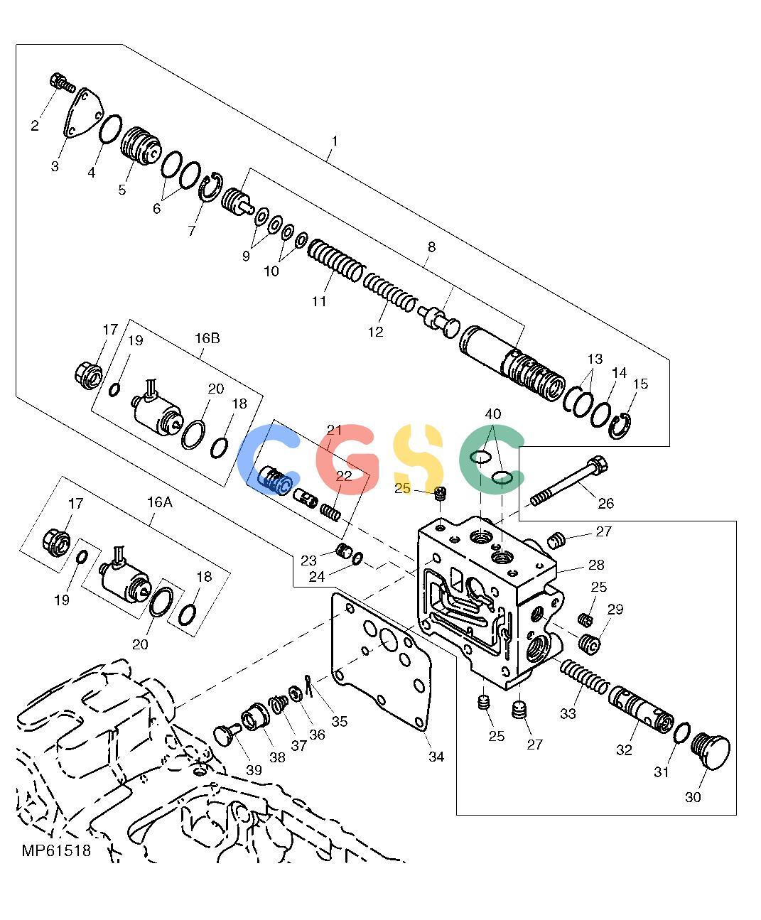 约翰迪尔零件查询110 - BACKHOE, LOADER PTO ValveEPC John Deere online