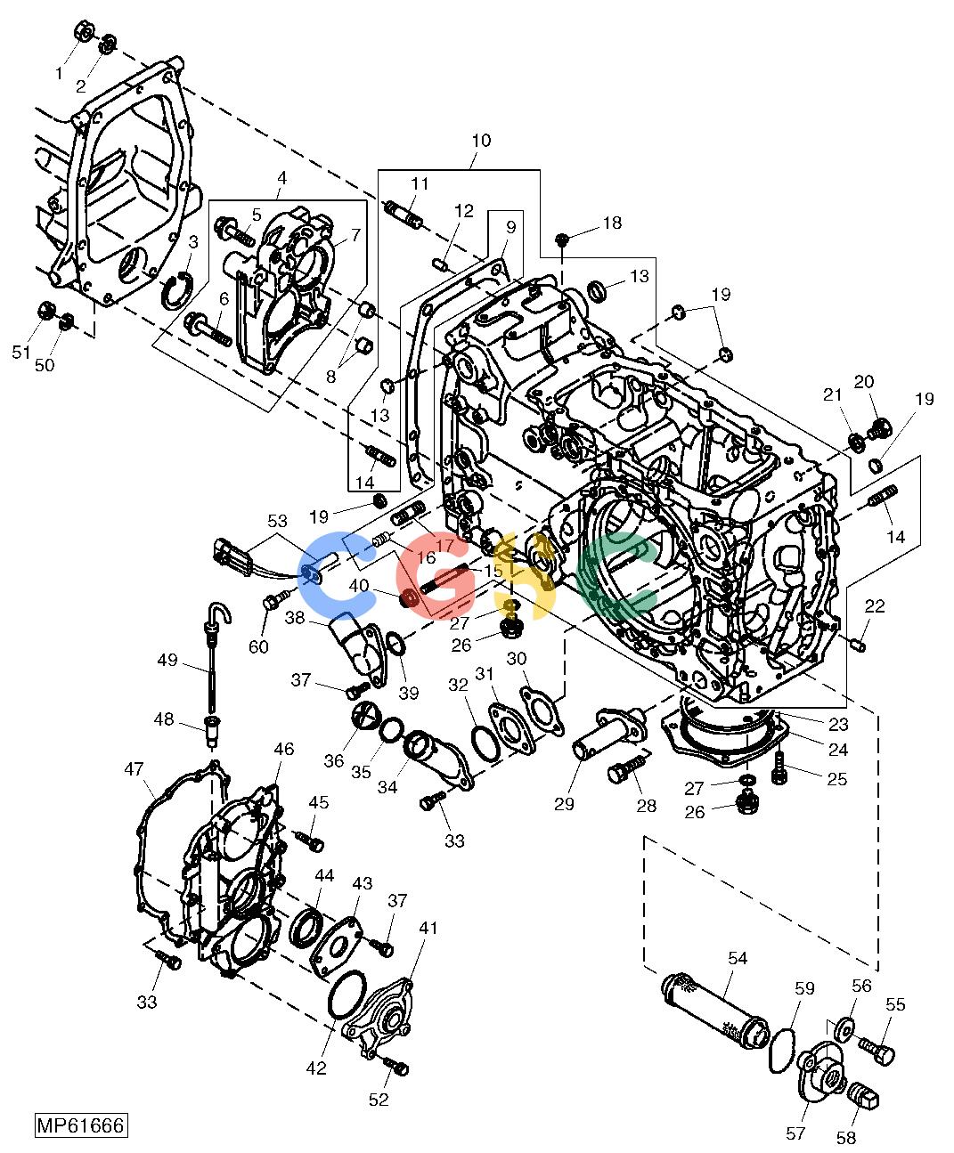 约翰迪尔零件查询110 - BACKHOE, LOADER TRANSAXLE HOUSING AND REAR COVER (CONTINUED)EPC John Deere online