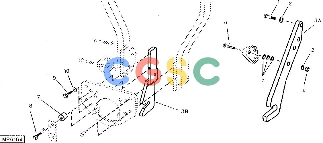 约翰迪尔零件查询10 - BACKHOE REAR HANGEREPC John Deere online